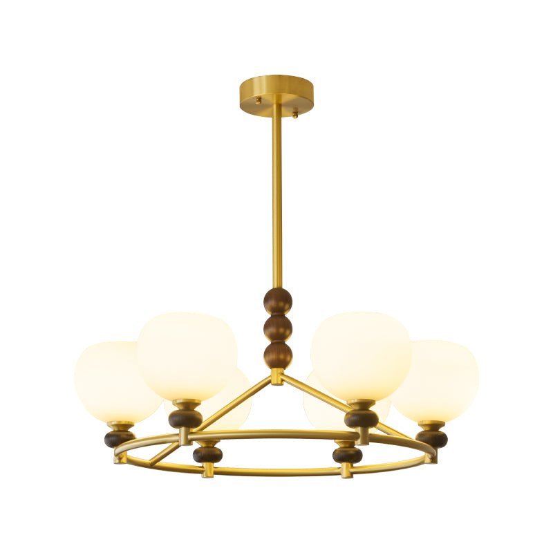 Nydoriel Premium Nordic Art Brass Wood Chandelier-Neutral Decor