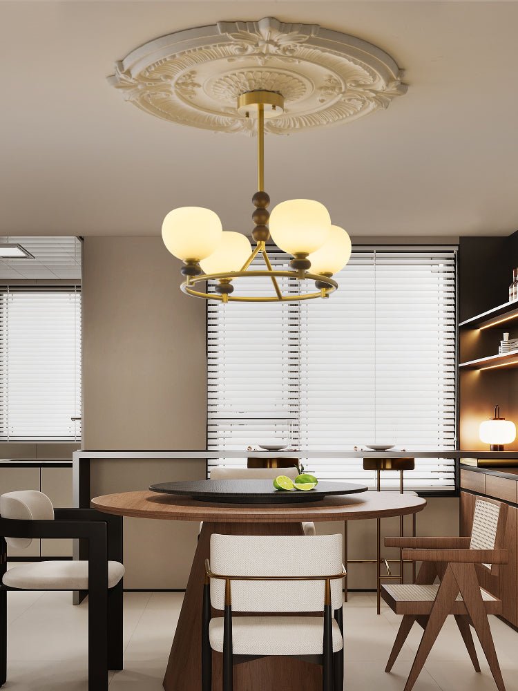 Nydoriel Premium Nordic Art Brass Wood Chandelier-Neutral Decor
