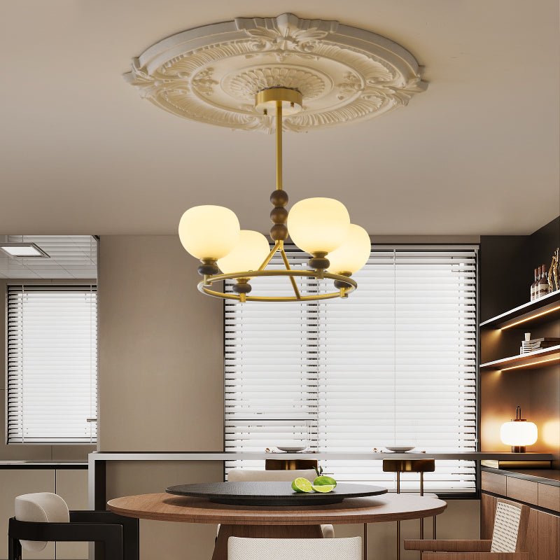 Nydoriel Premium Nordic Art Brass Wood Chandelier-Neutral Decor