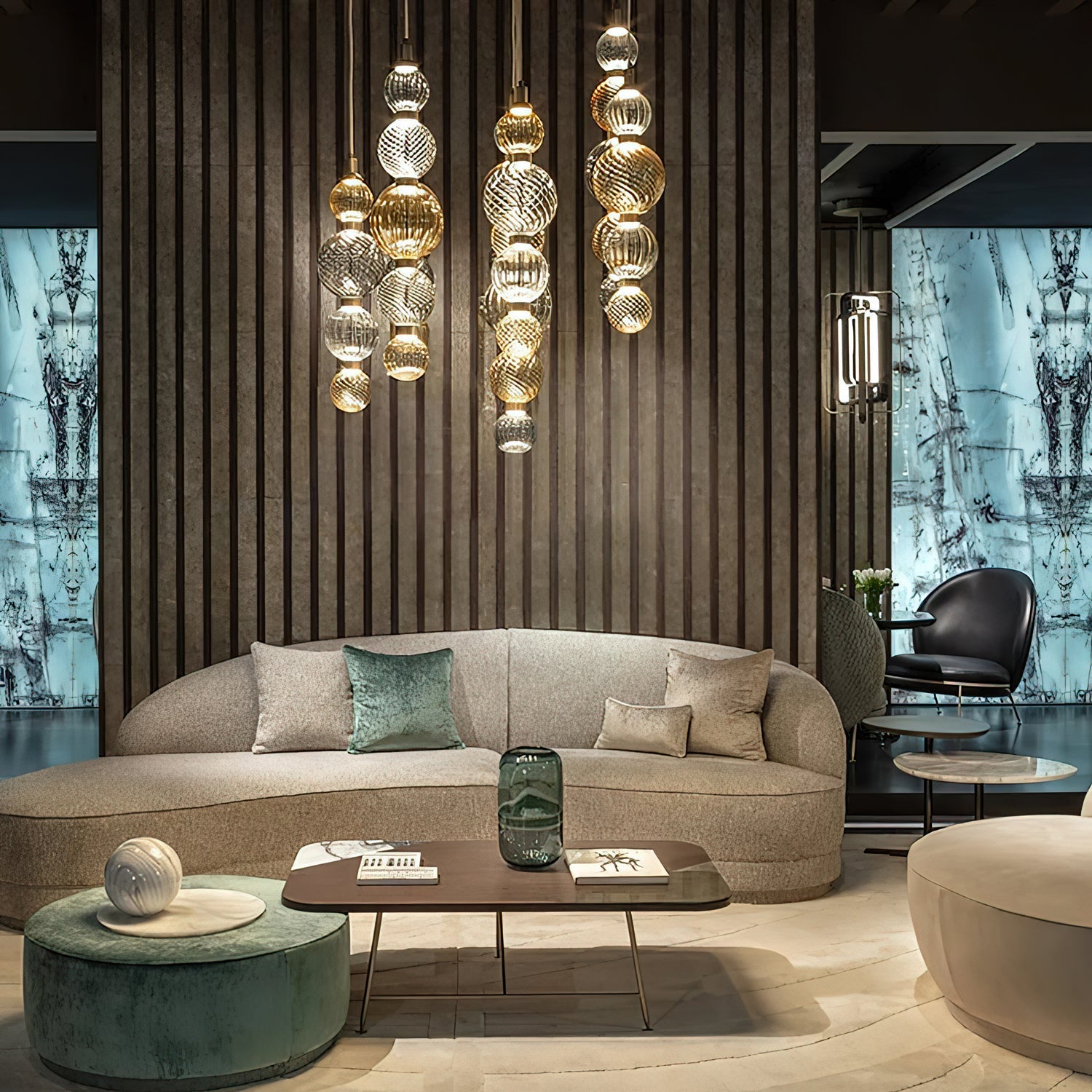 Tahl Globe Pendant Lamp-Neutral Decor