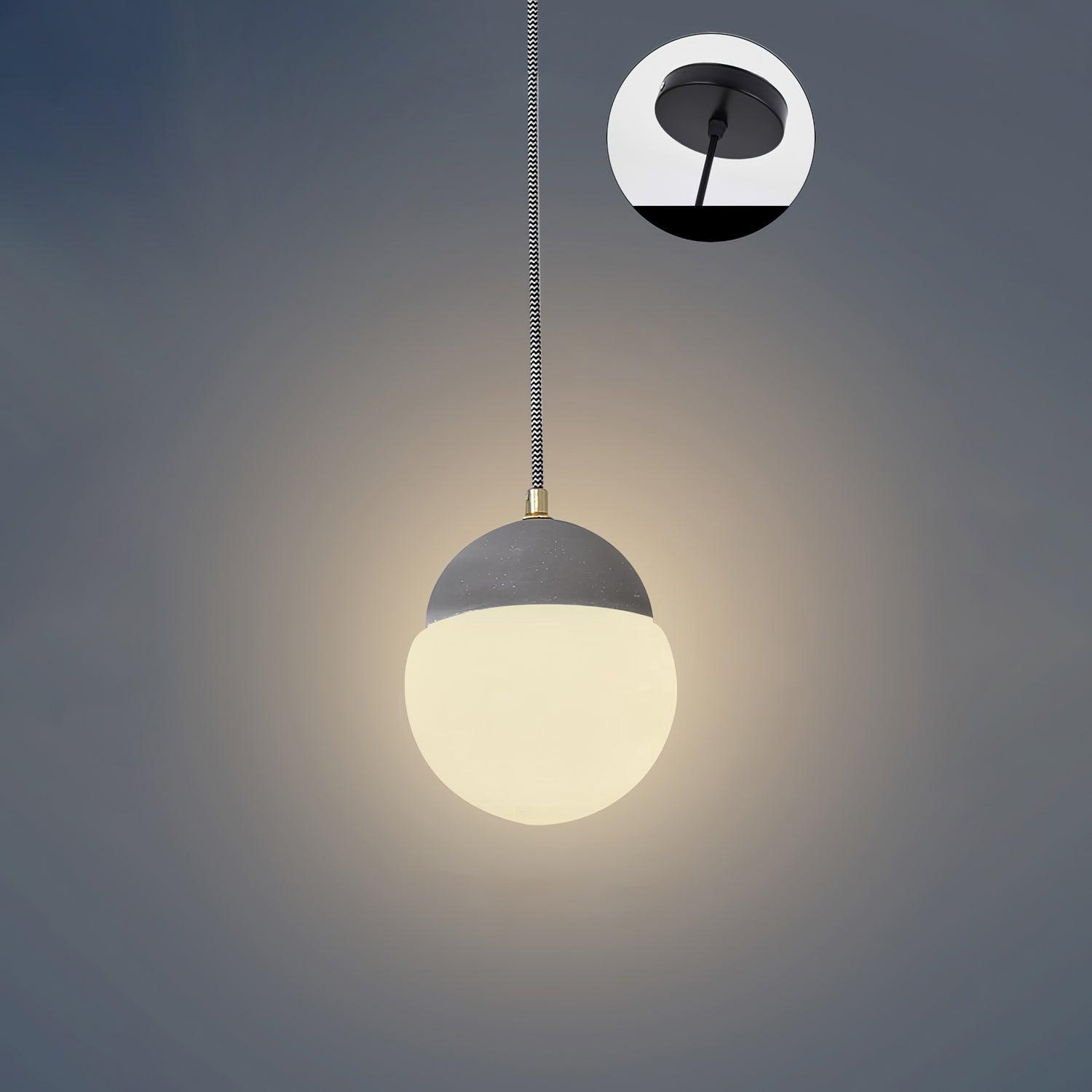 Ilraearis Glass Pendant Light-Neutral Decor