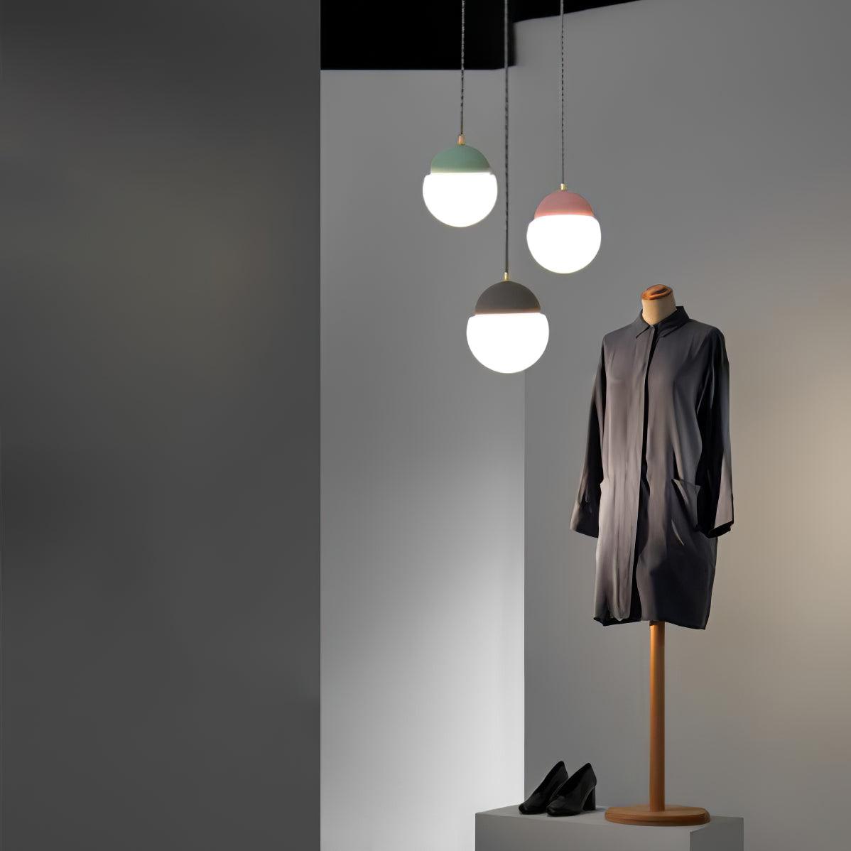 Ilraearis Glass Pendant Light-Neutral Decor
