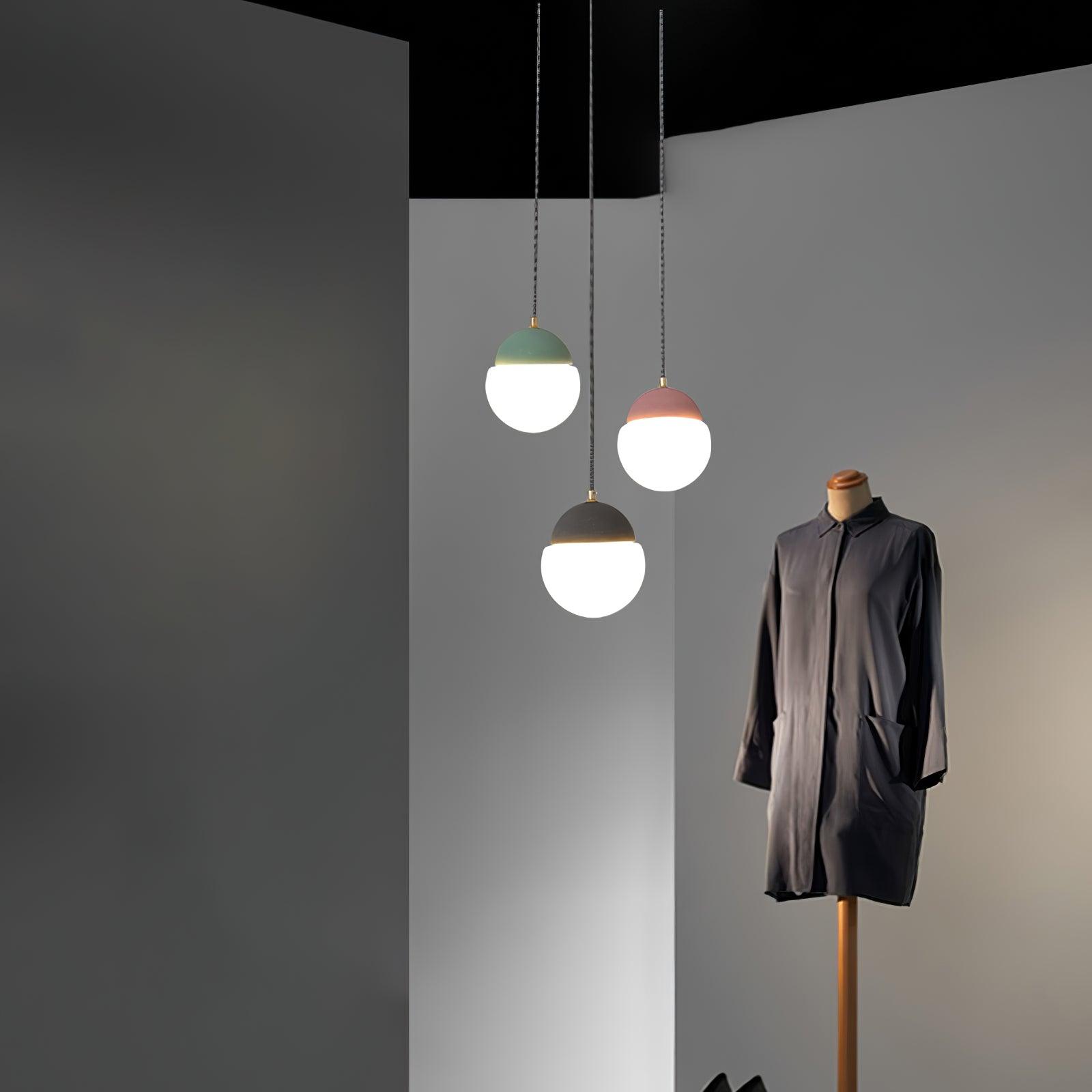 Ilraearis Glass Pendant Light-Neutral Decor