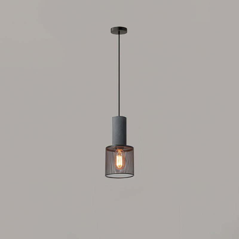 Noveno Cement Mesh Pendant Light-Neutral Decor
