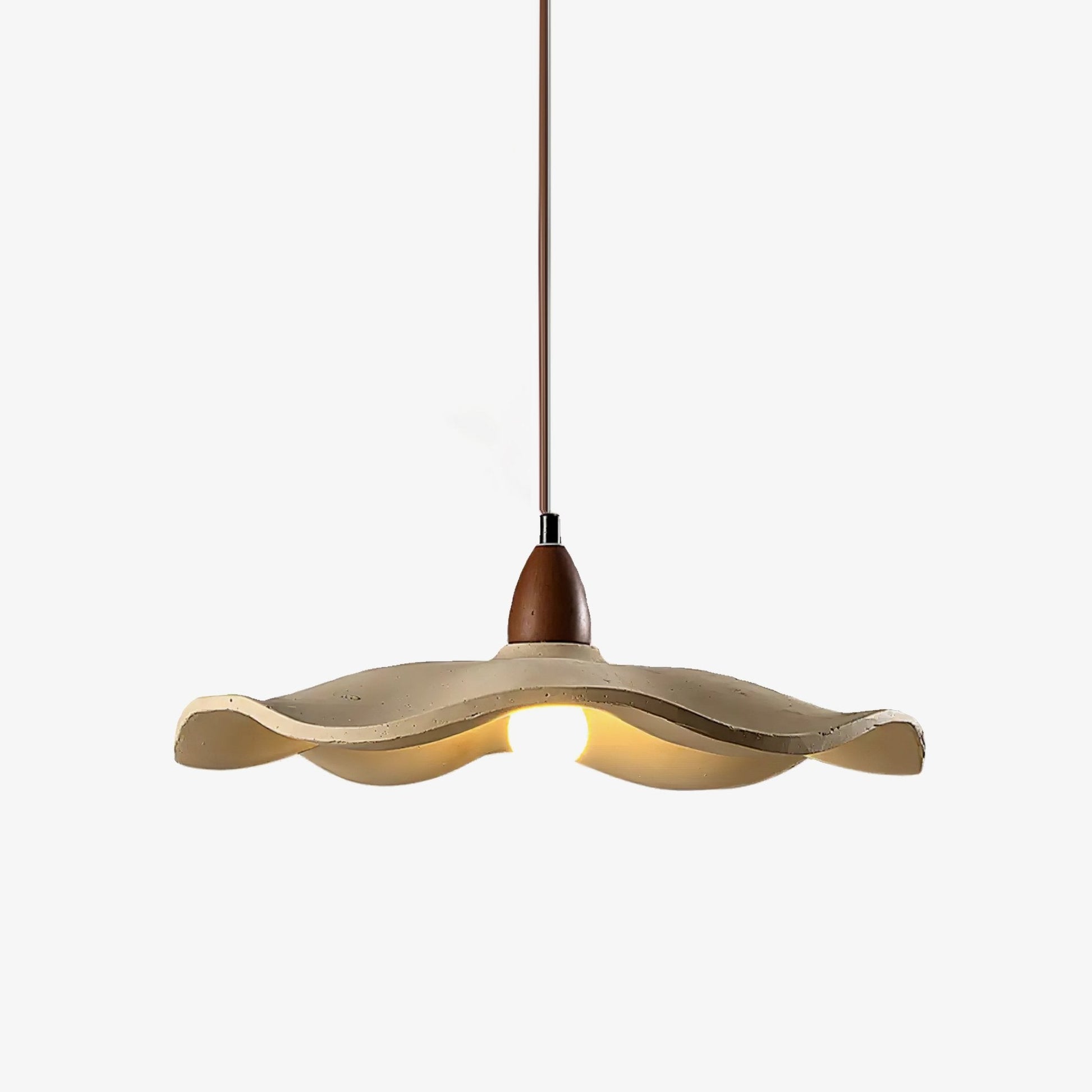 Siro Cement Wave Pendant Light-Neutral Decor
