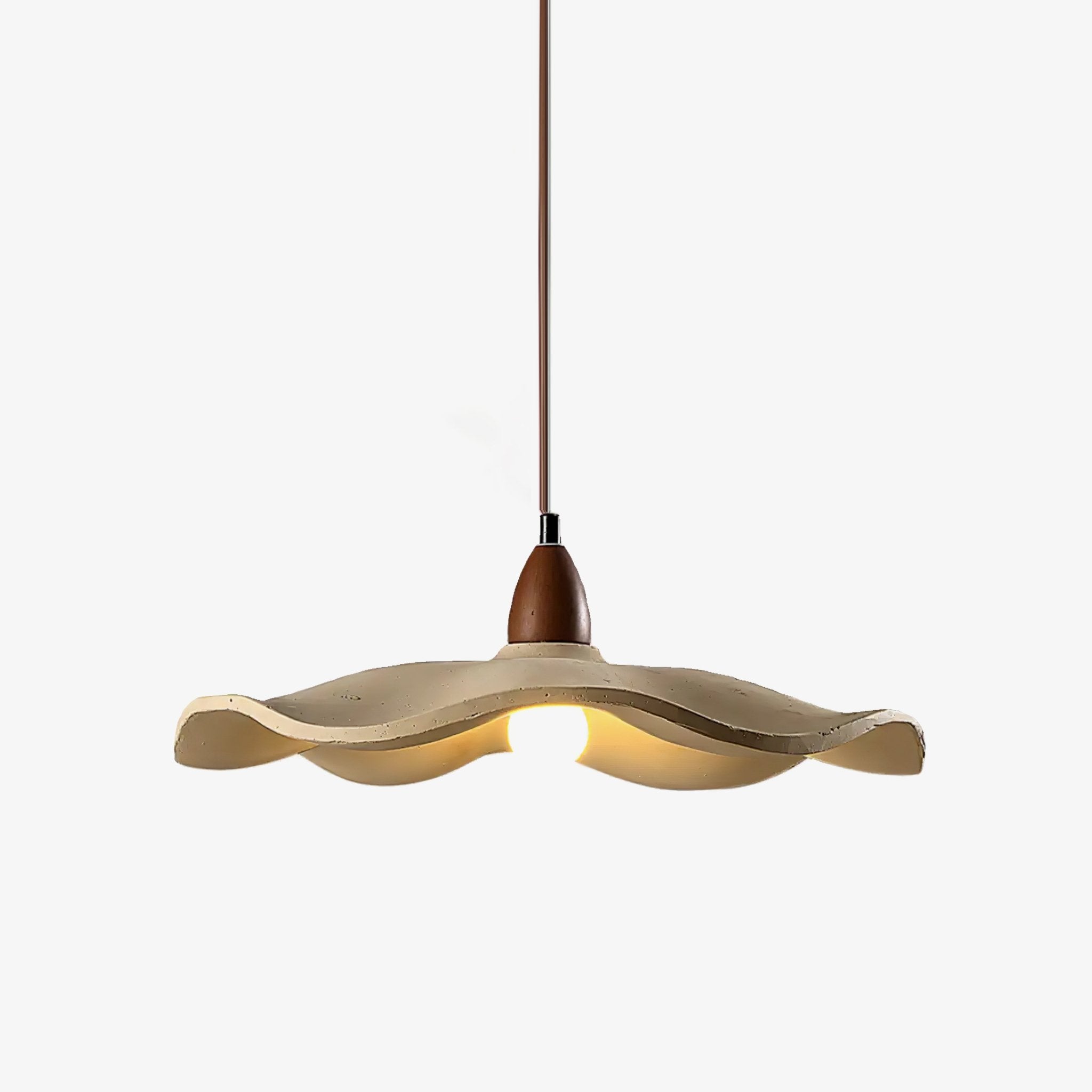 Siro Cement Wave Pendant Light-Neutral Decor