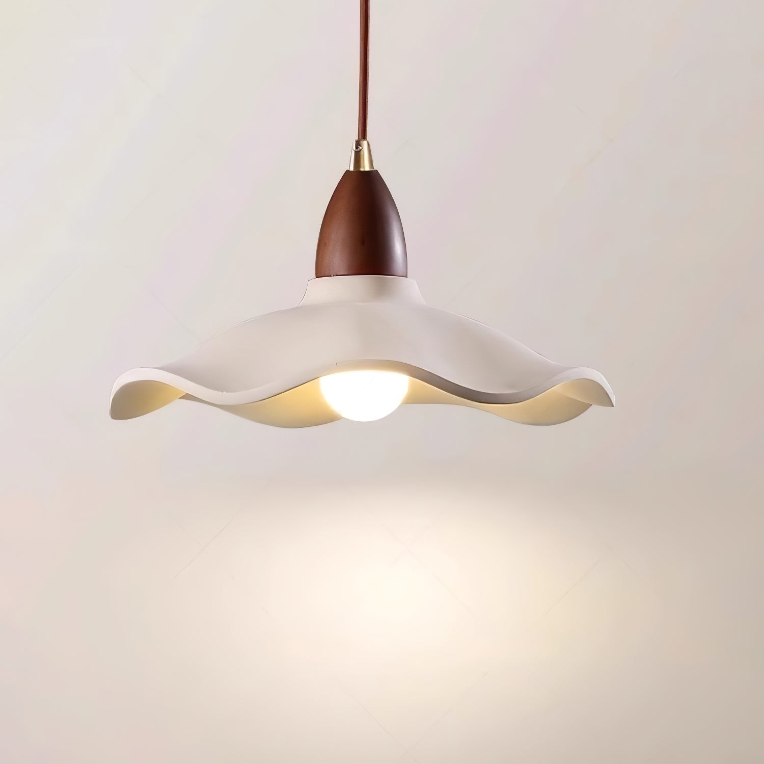 Siro Cement Wave Pendant Light-Neutral Decor