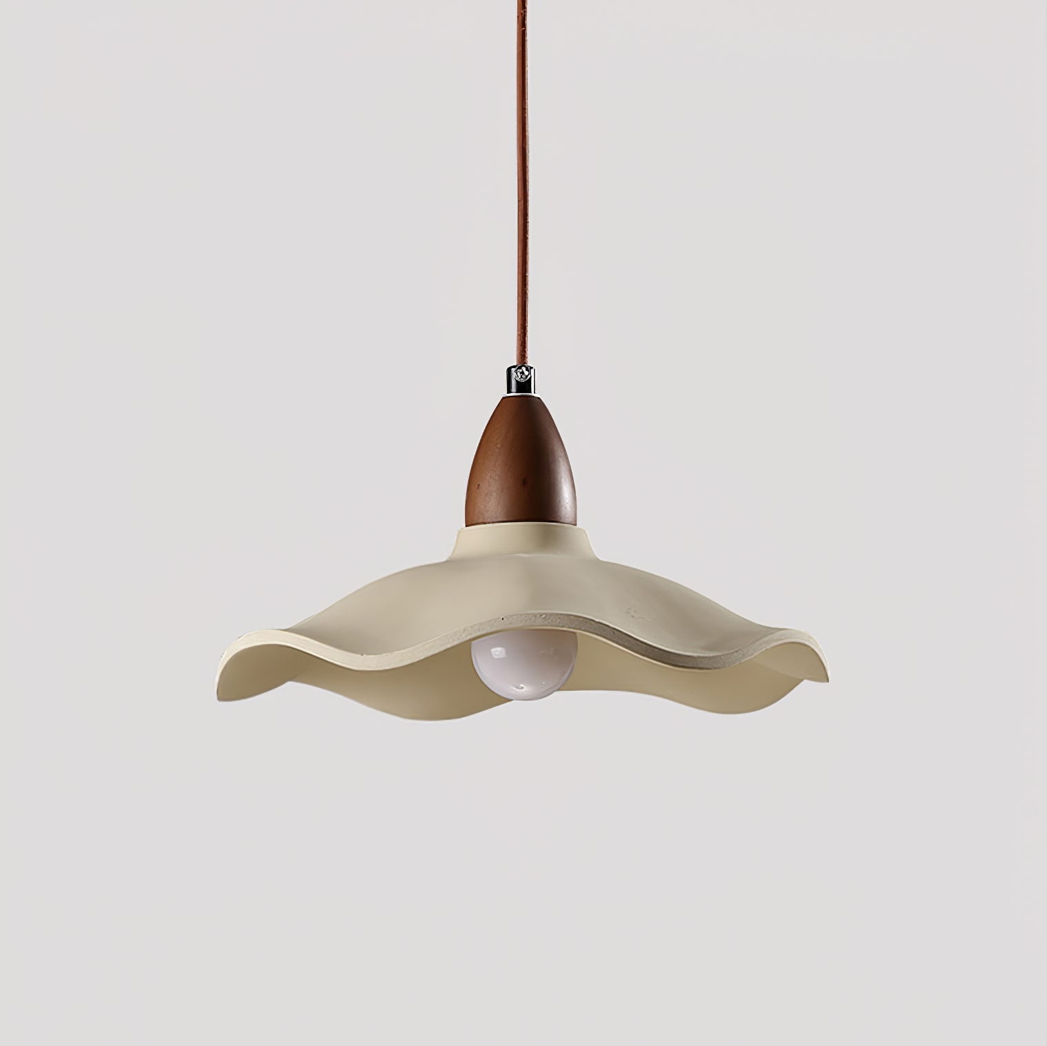 Siro Cement Wave Pendant Light-Neutral Decor