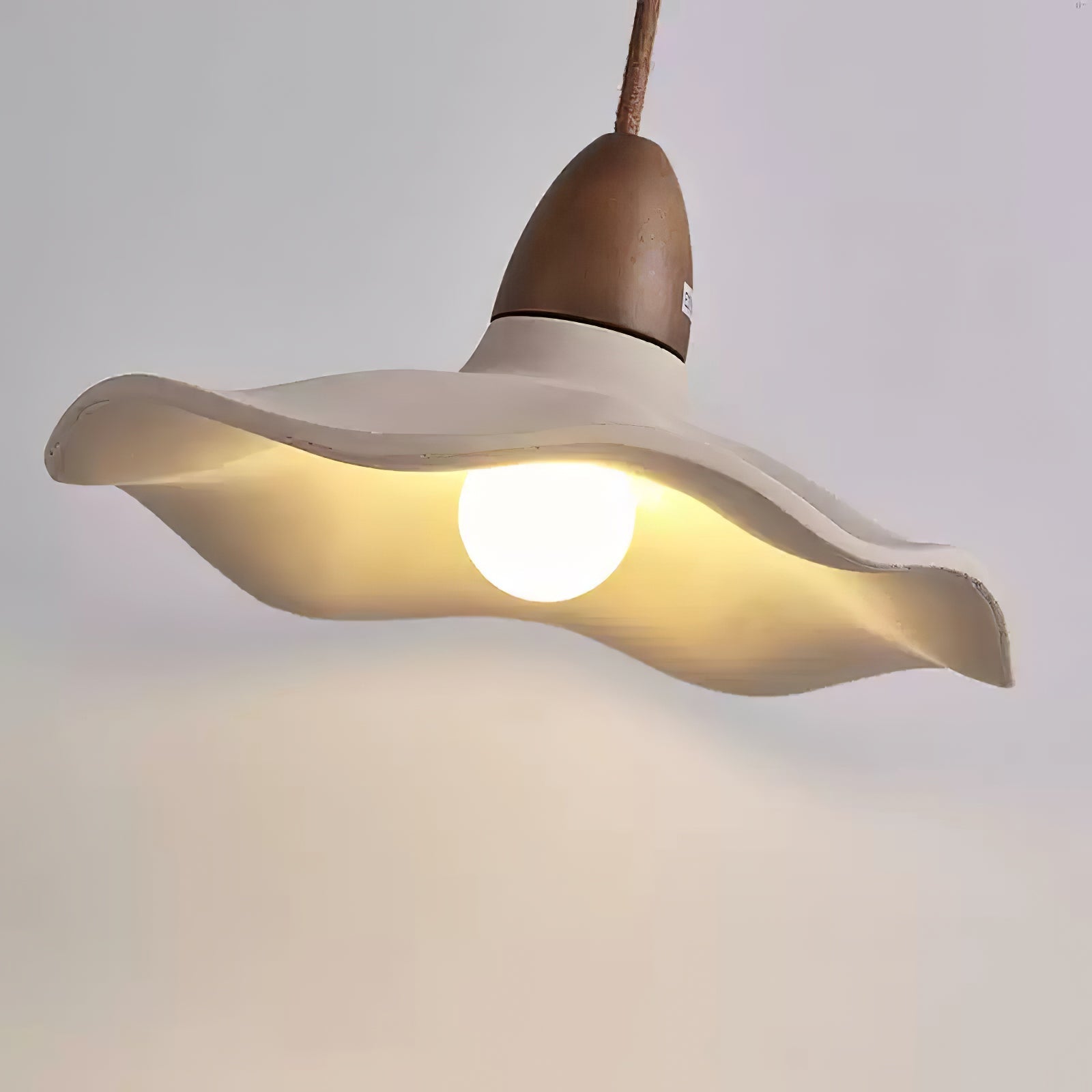 Siro Cement Wave Pendant Light-Neutral Decor