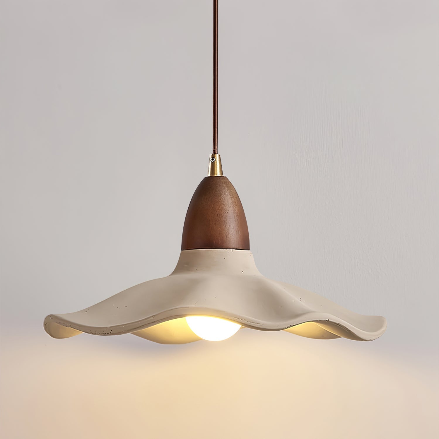Siro Cement Wave Pendant Light-Neutral Decor