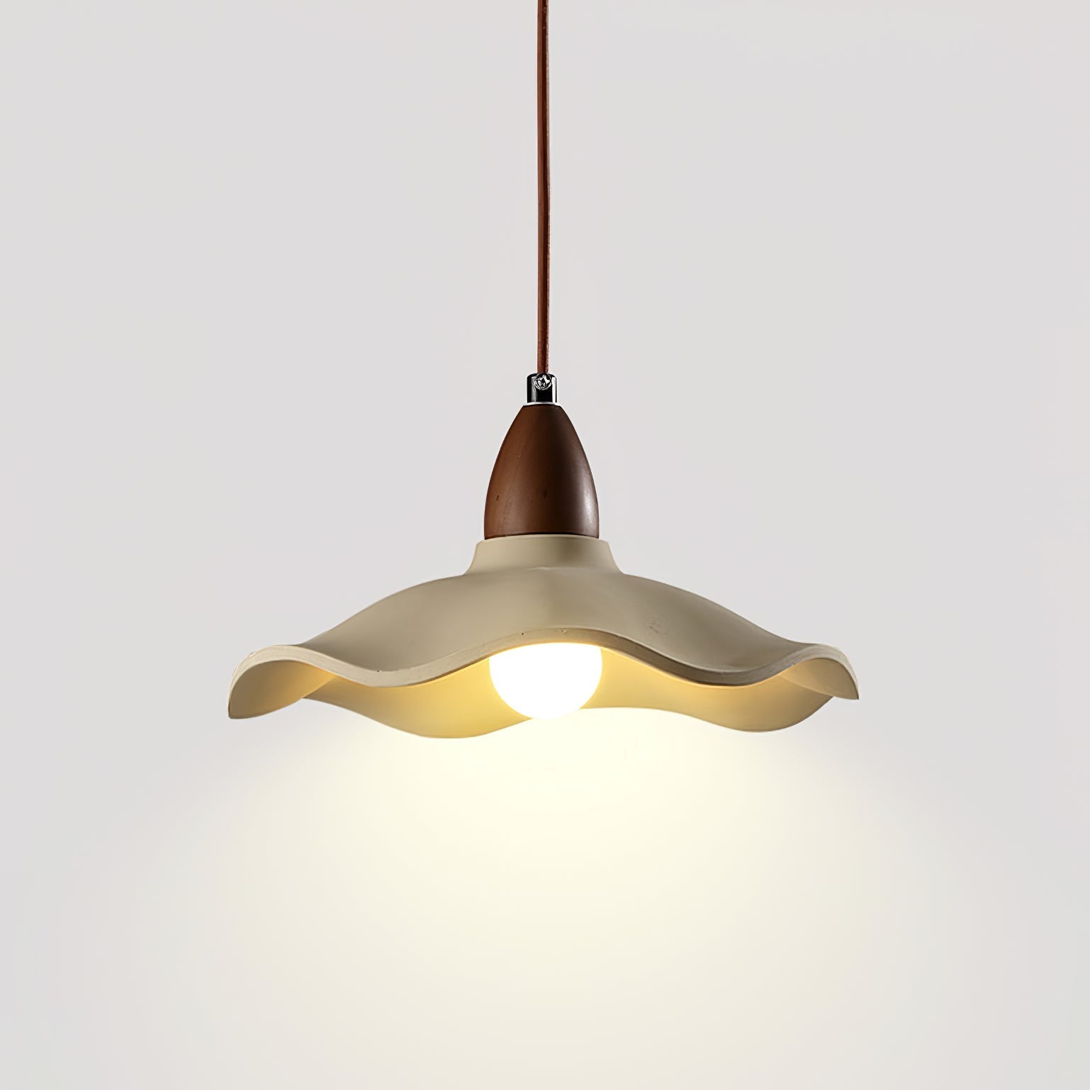 Siro Cement Wave Pendant Light-Neutral Decor