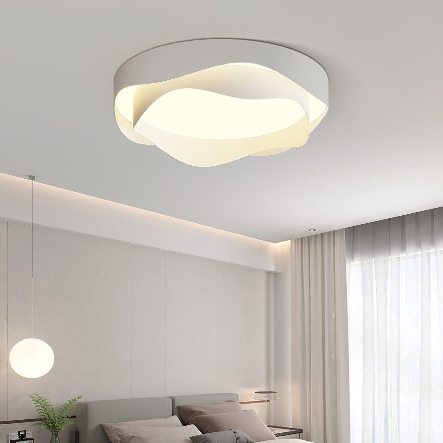 Vevelo Ceiling Lamp White for Living Room-Neutral Decor