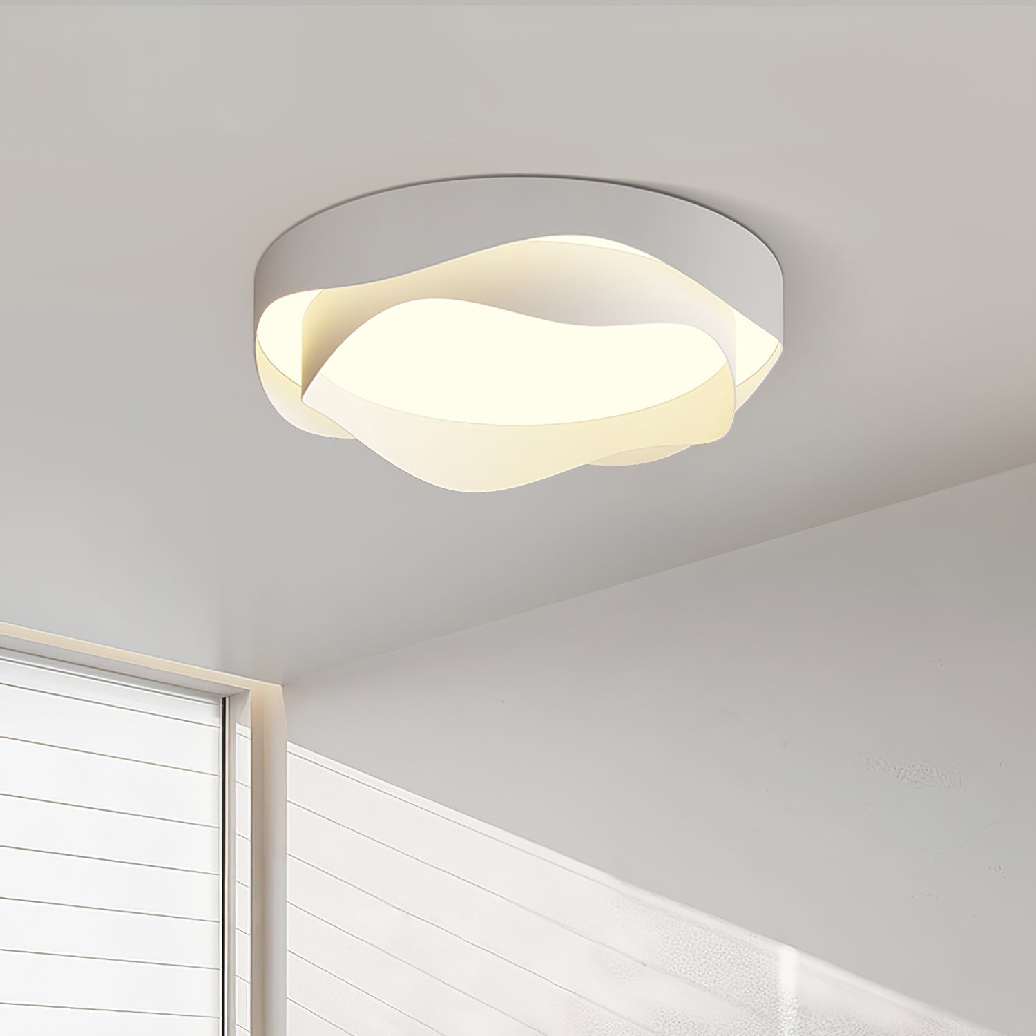 Vevelo Ceiling Lamp White for Living Room-Neutral Decor