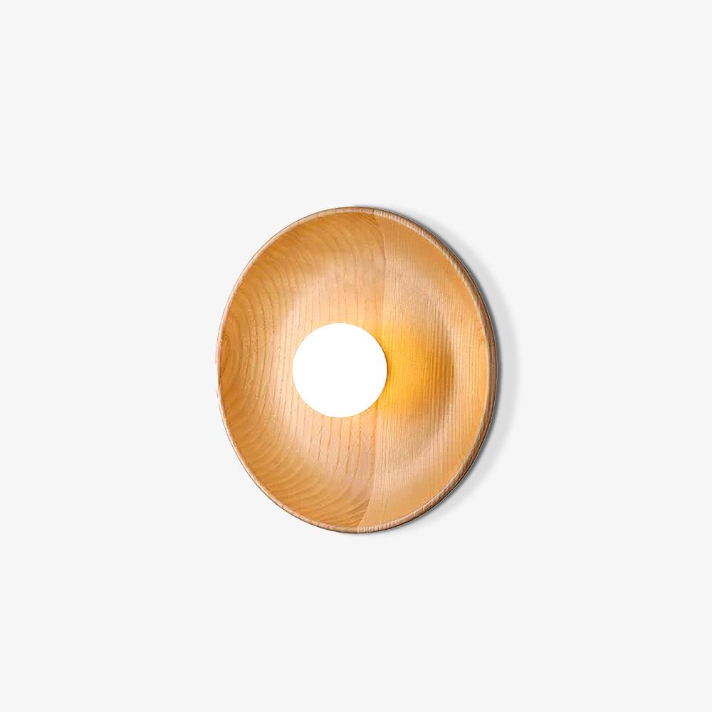 Sirixa Modern Minimalist Glass Wood Wall Lamp-Neutral Decor