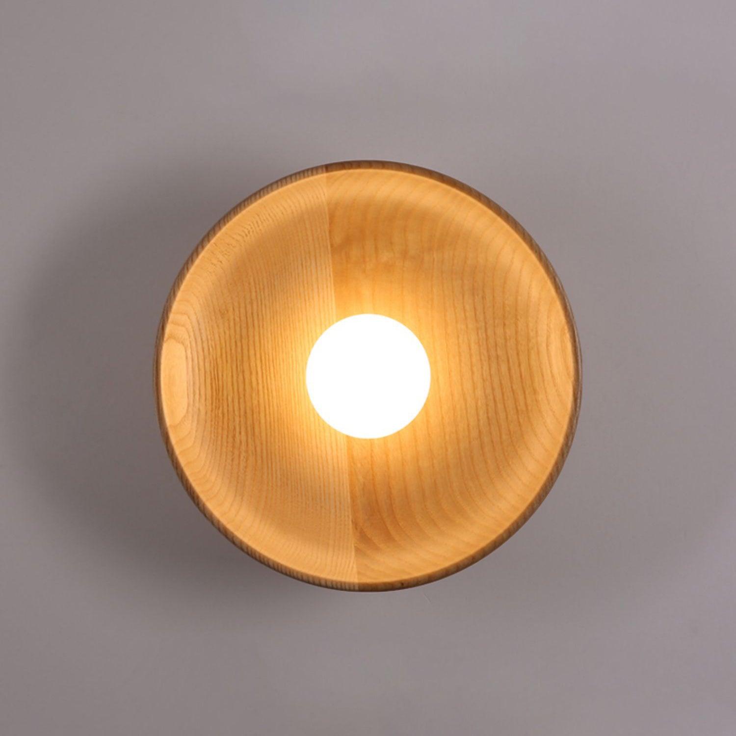 Sirixa Modern Minimalist Glass Wood Wall Lamp-Neutral Decor