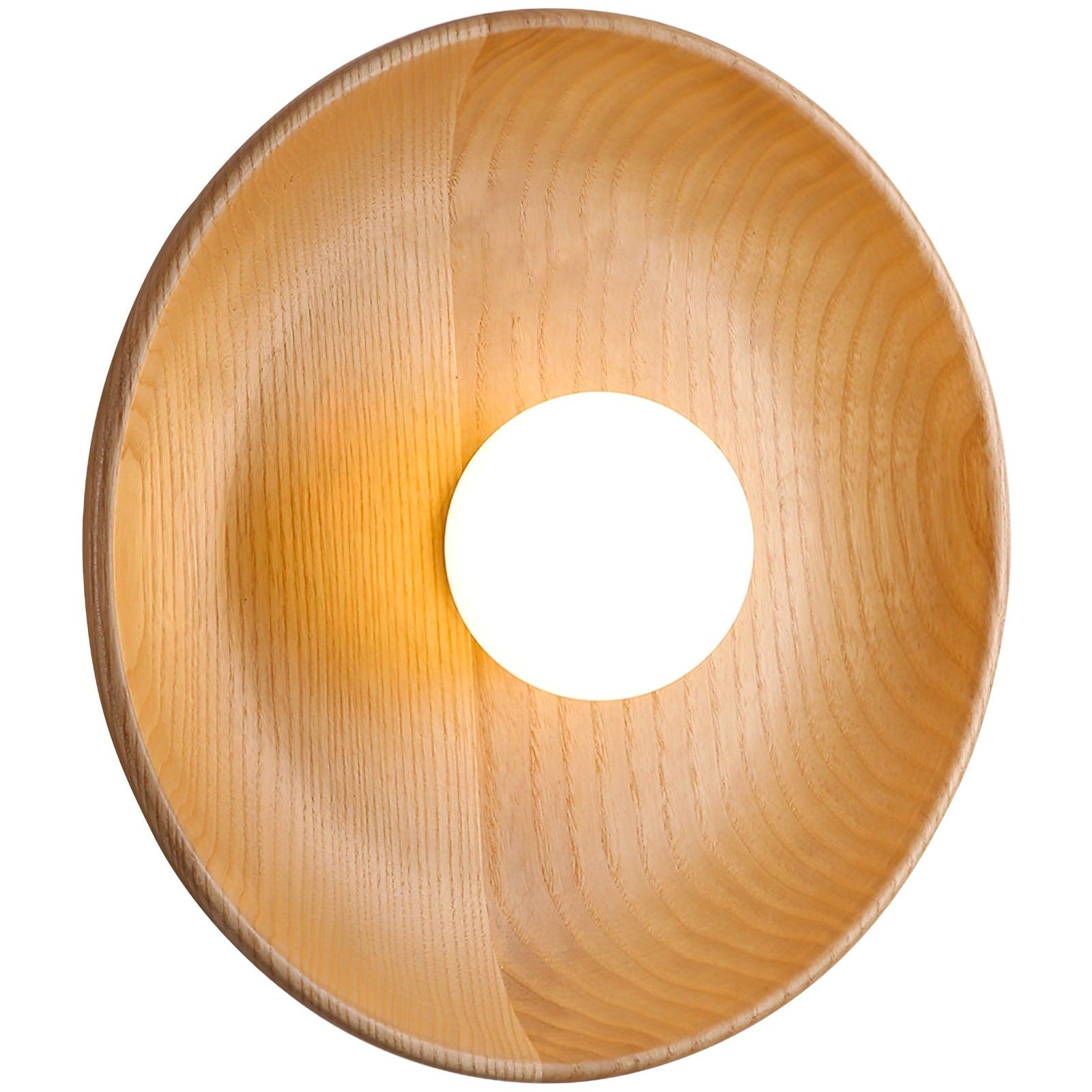 Sirixa Modern Minimalist Glass Wood Wall Lamp-Neutral Decor