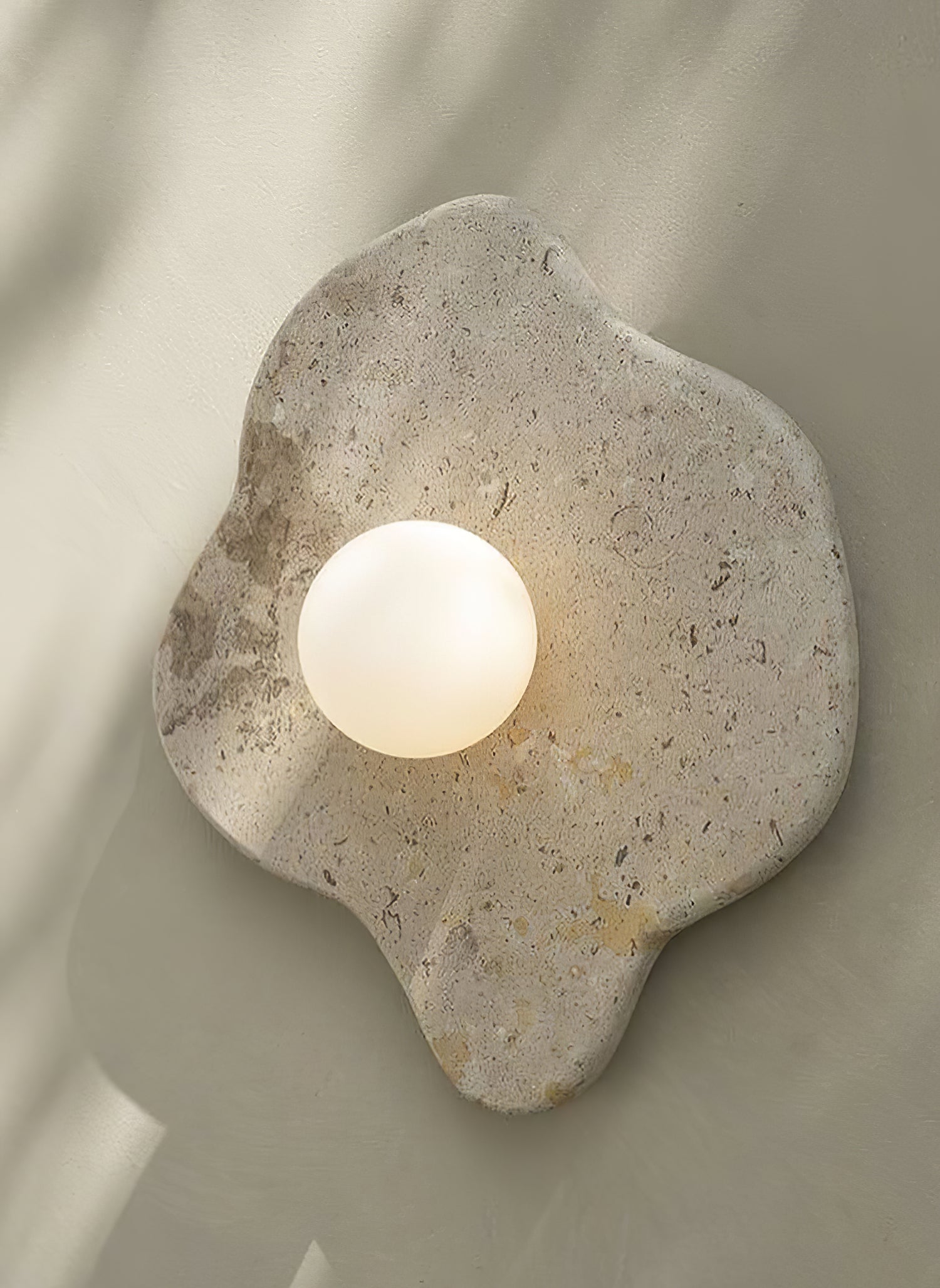 Bloom Rustic Marble Wall Lamp-Neutral Decor