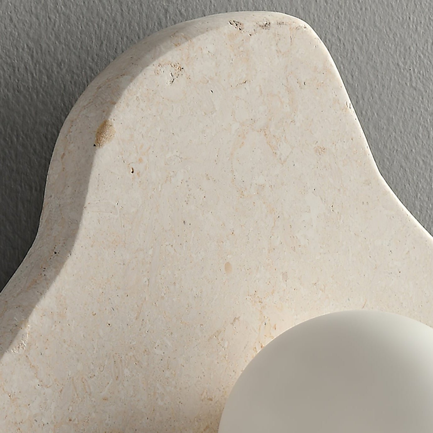 Bloom Rustic Marble Wall Lamp-Neutral Decor
