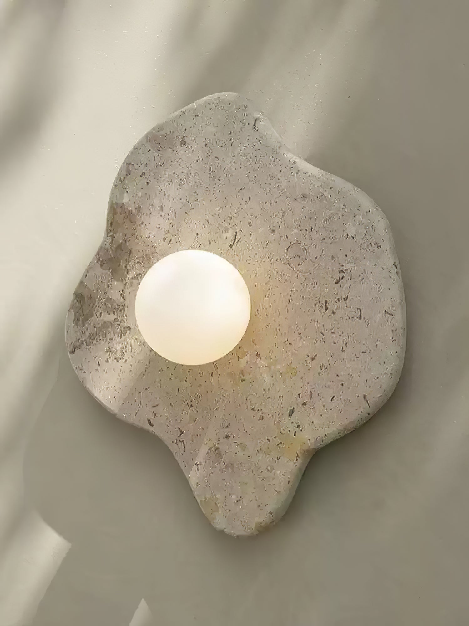 Bloom Rustic Marble Wall Lamp-Neutral Decor