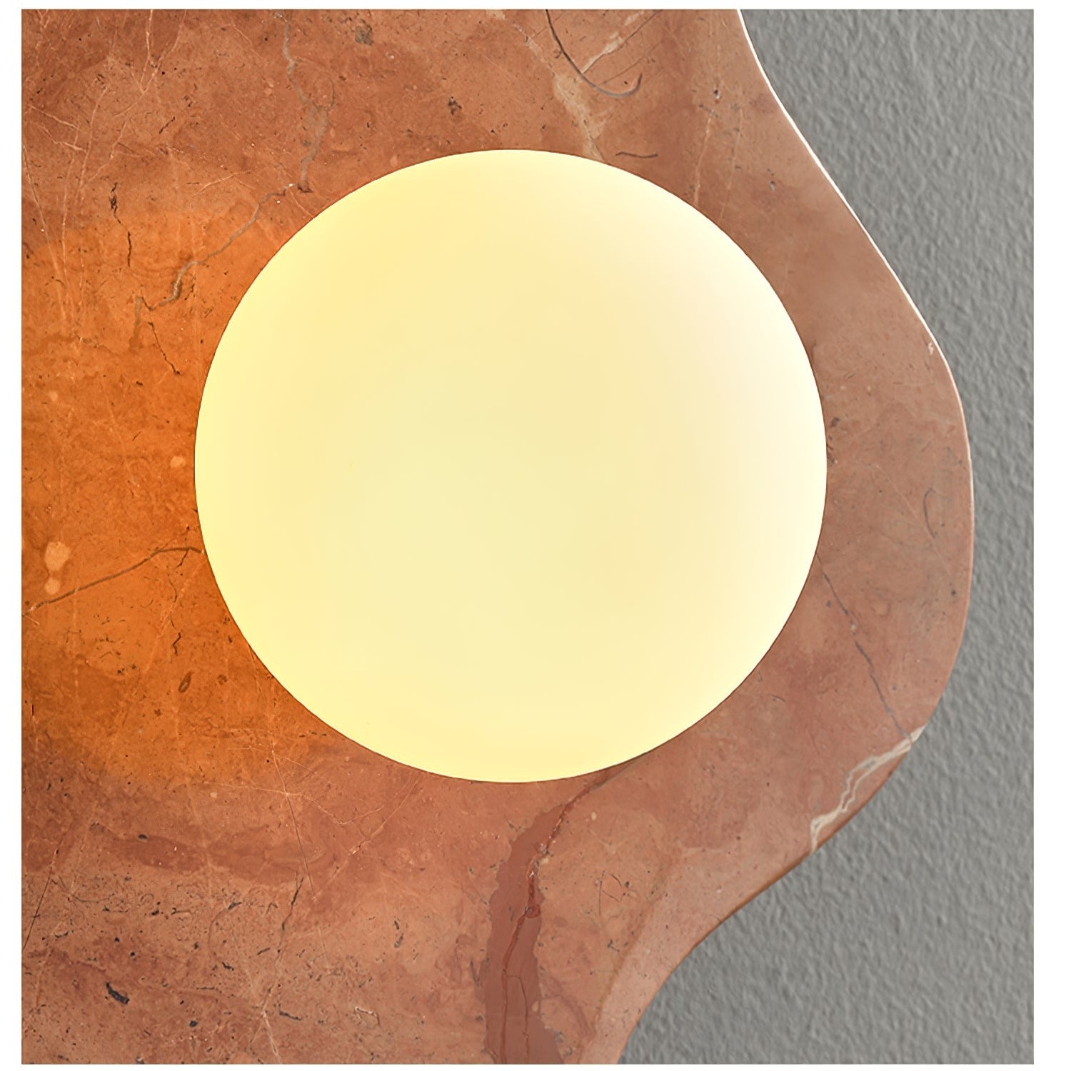 Bloom Rustic Marble Wall Lamp-Neutral Decor