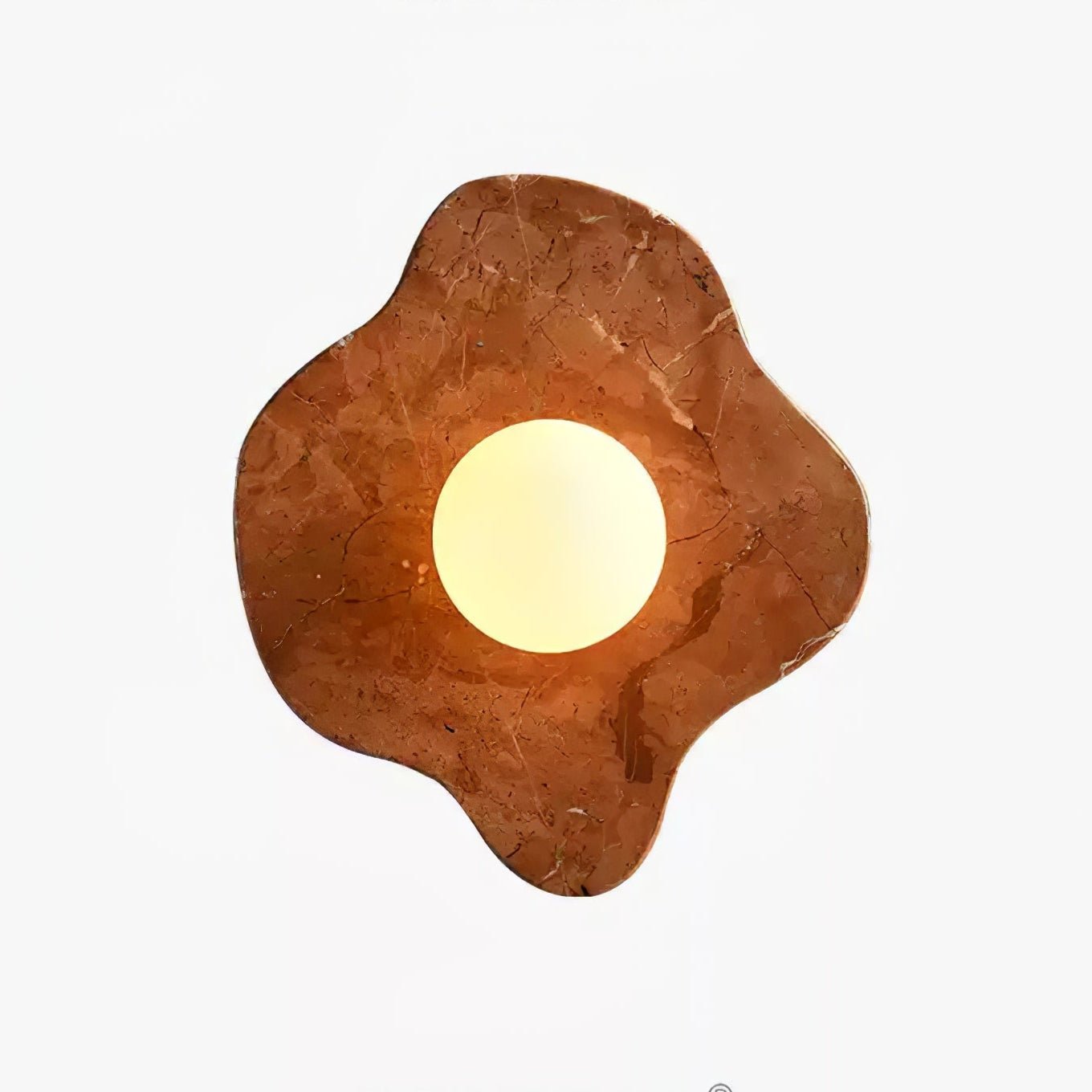 Bloom Rustic Marble Wall Lamp-Neutral Decor