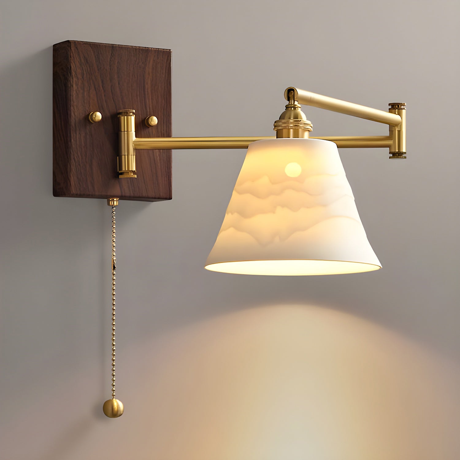 Diroxen Wall Lamp Unique Geometry Ceramic Metal-Neutral Decor