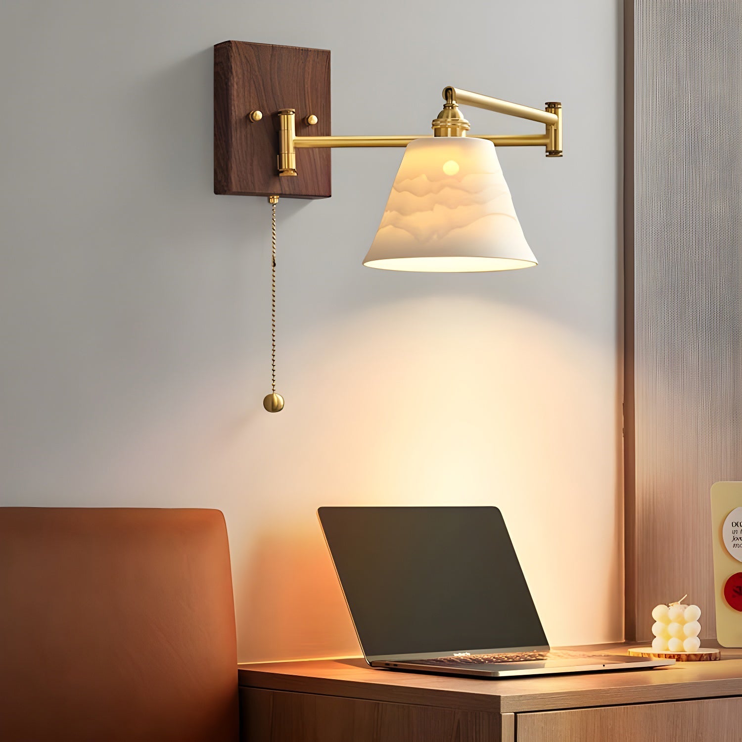 Diroxen Wall Lamp Unique Geometry Ceramic Metal-Neutral Decor