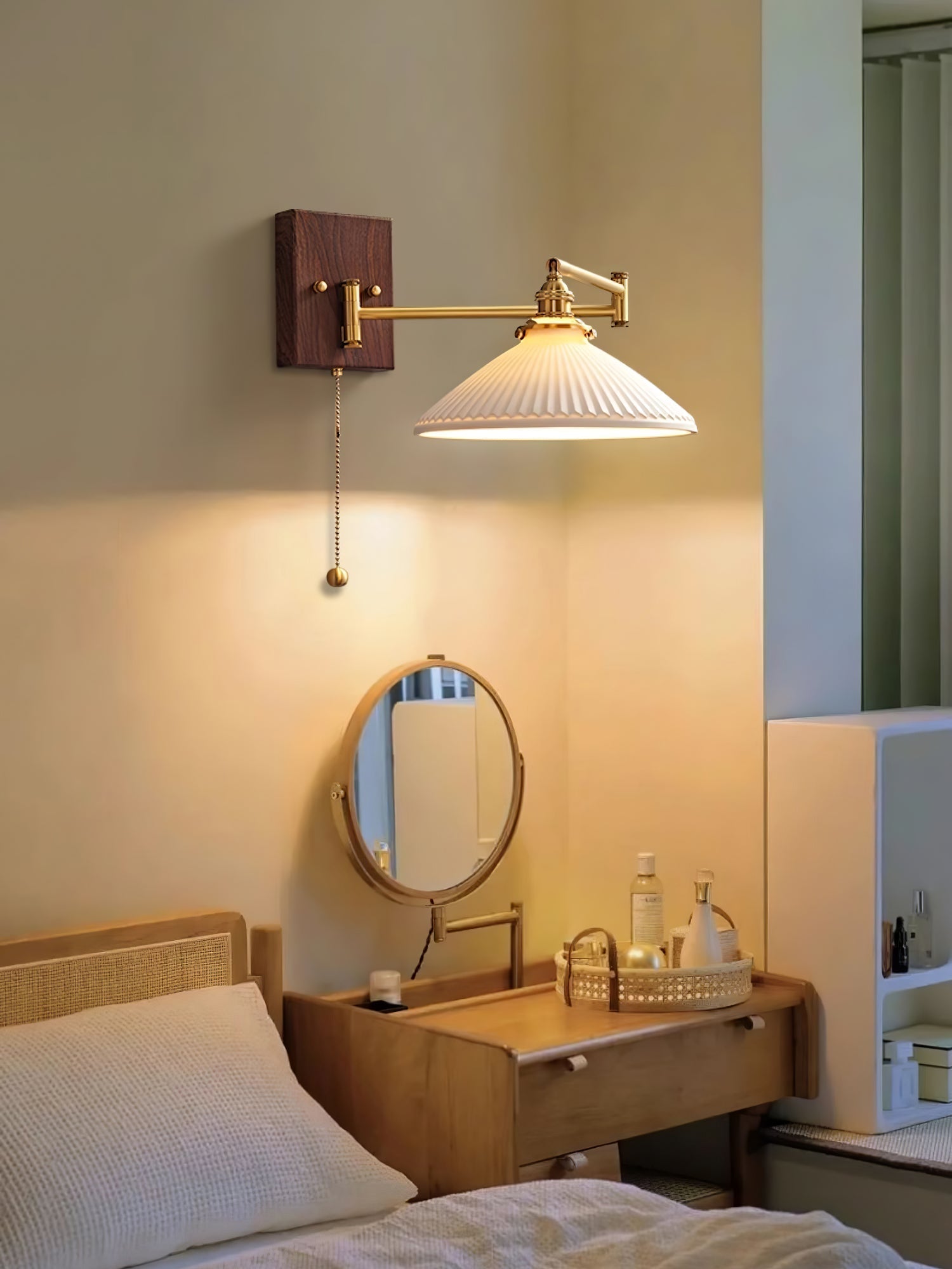 Diroxen Wall Lamp Unique Geometry Ceramic Metal-Neutral Decor