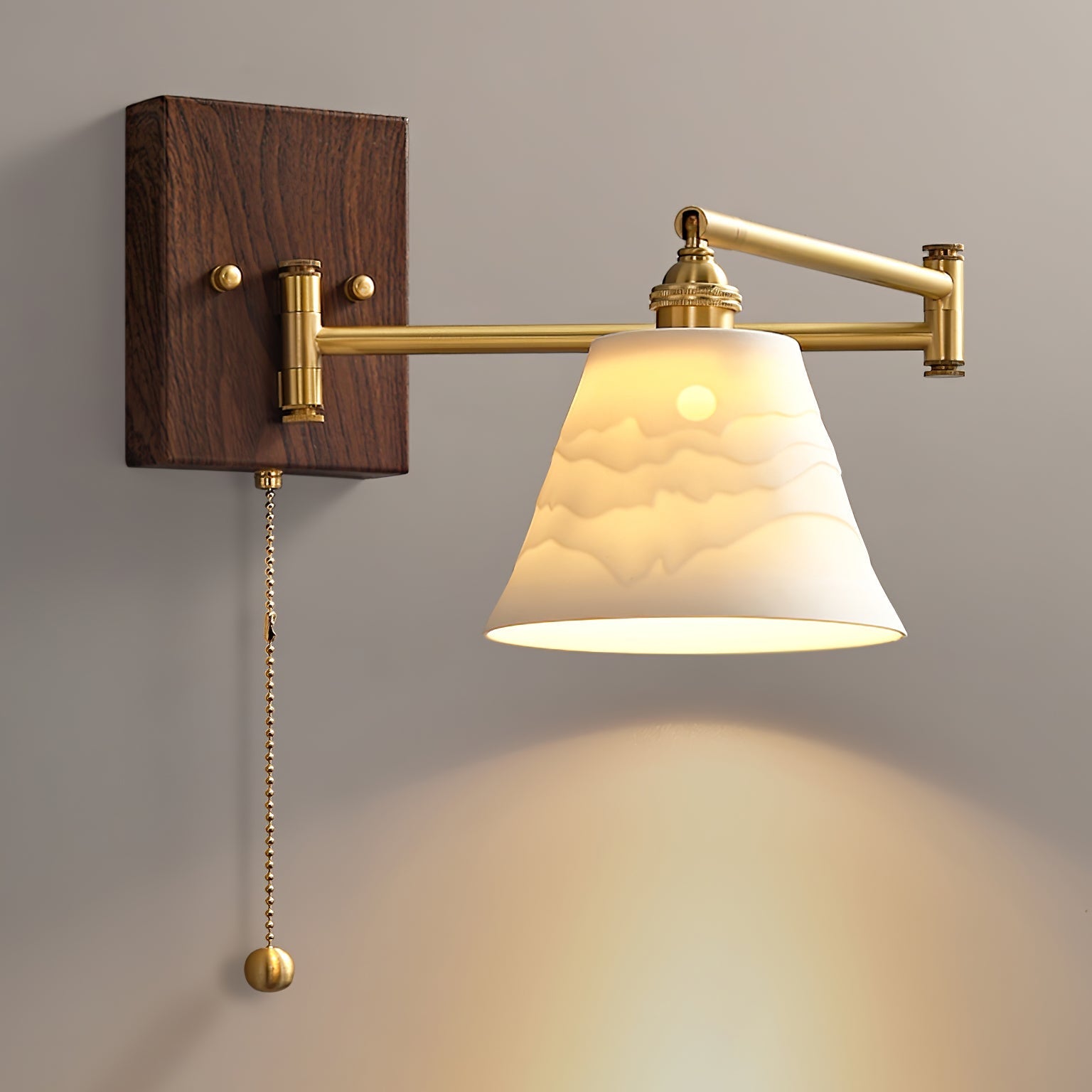 Diroxen Wall Lamp Unique Geometry Ceramic Metal-Neutral Decor