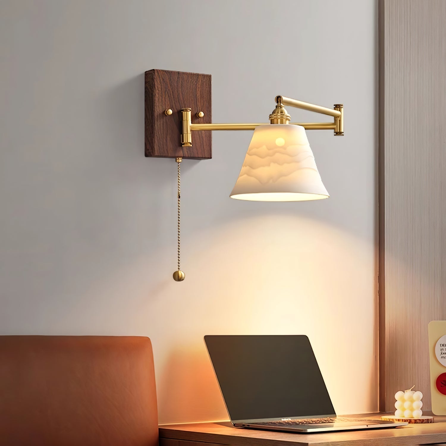 Diroxen Wall Lamp Unique Geometry Ceramic Metal-Neutral Decor