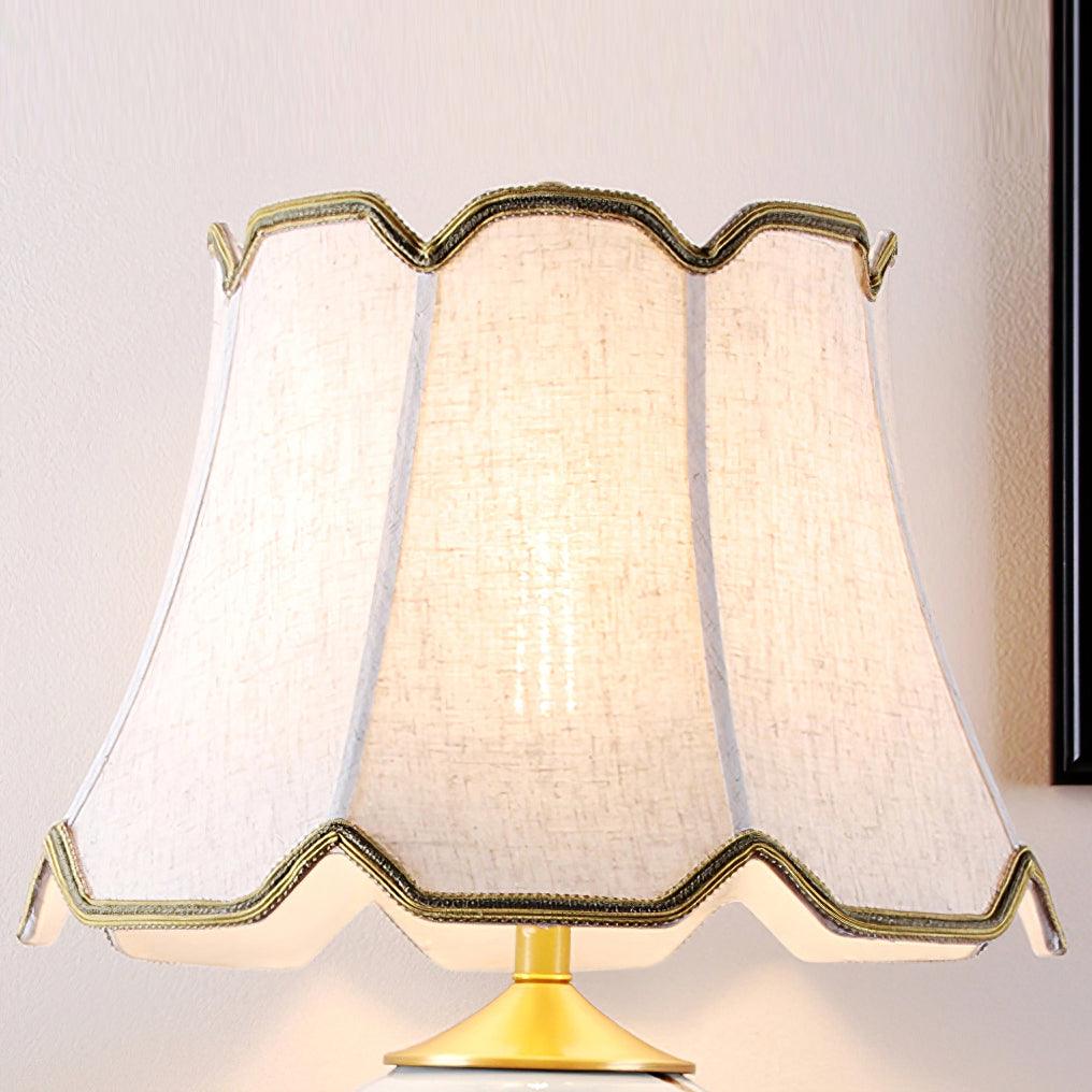 Sparrow Oriental Ceramic Desk Lamp-Neutral Decor