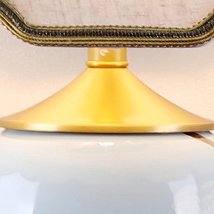 Sparrow Oriental Ceramic Desk Lamp-Neutral Decor