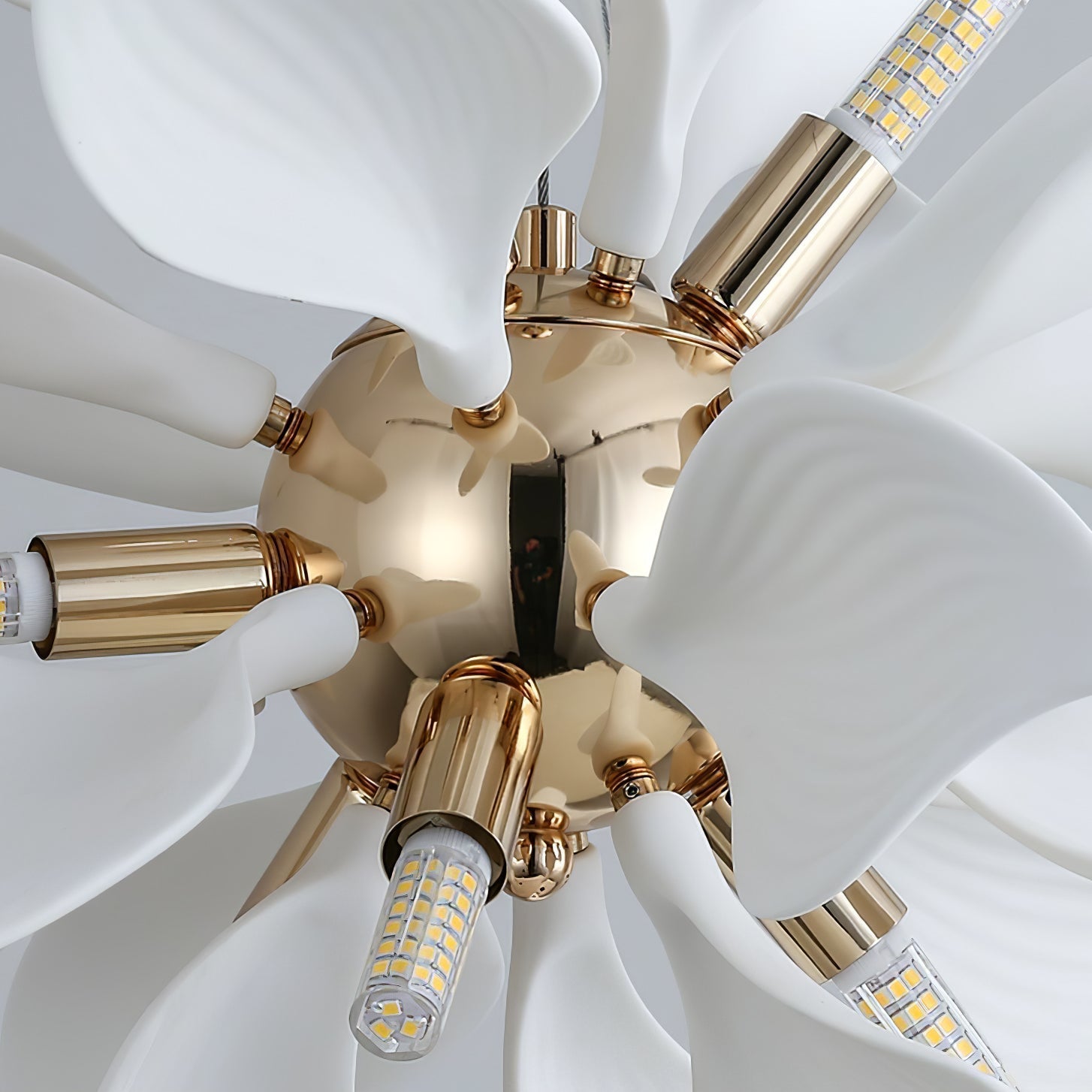 Avir Pendant Lamp Ceramic Petals Blooming-Neutral Decor