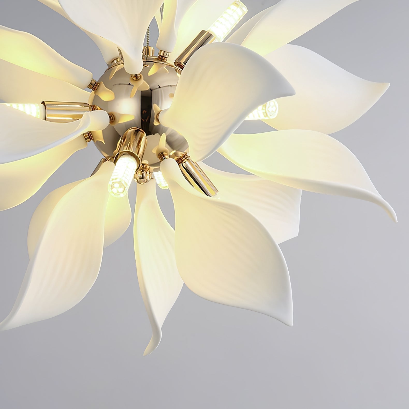 Avir Pendant Lamp Ceramic Petals Blooming-Neutral Decor