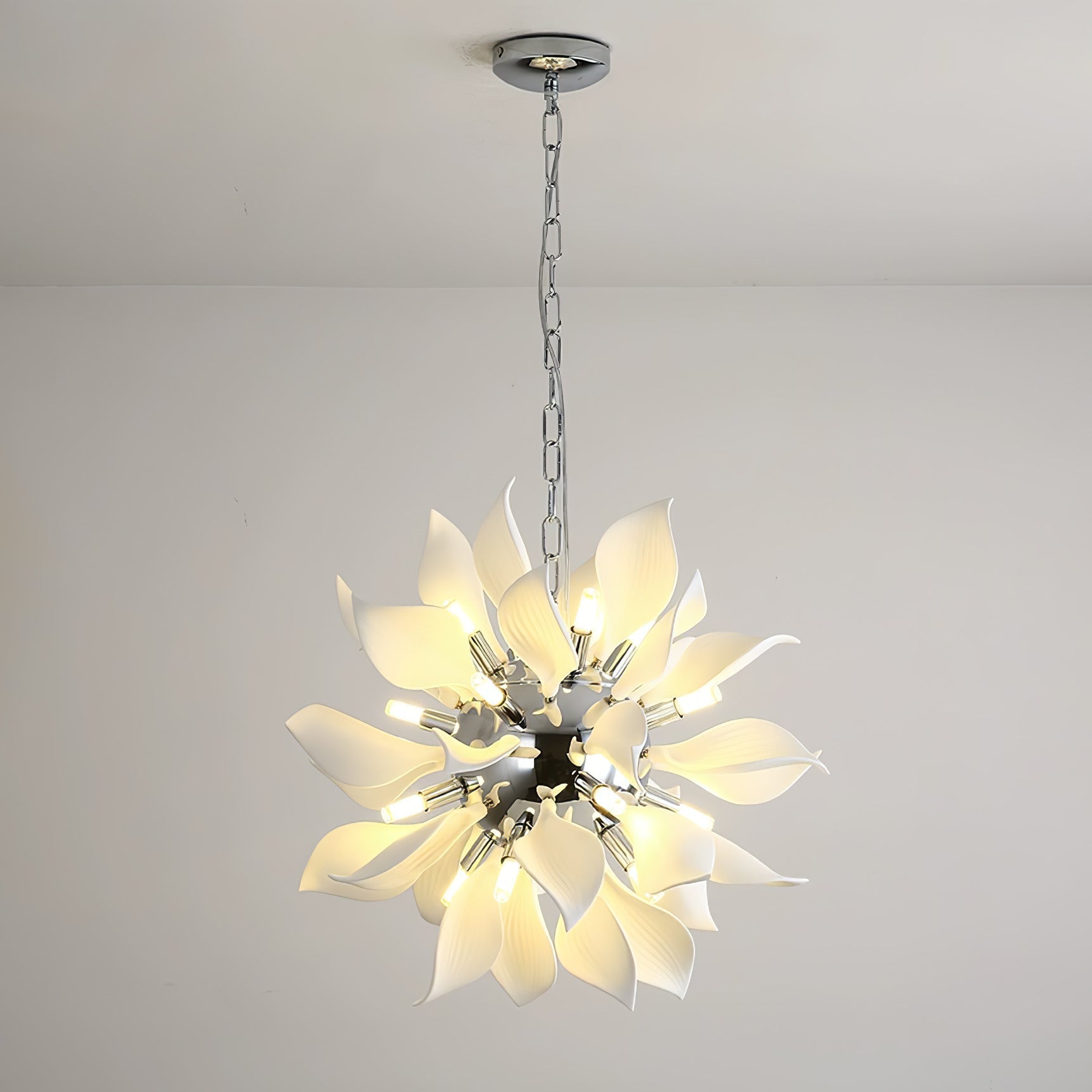 Avir Pendant Lamp Ceramic Petals Blooming-Neutral Decor