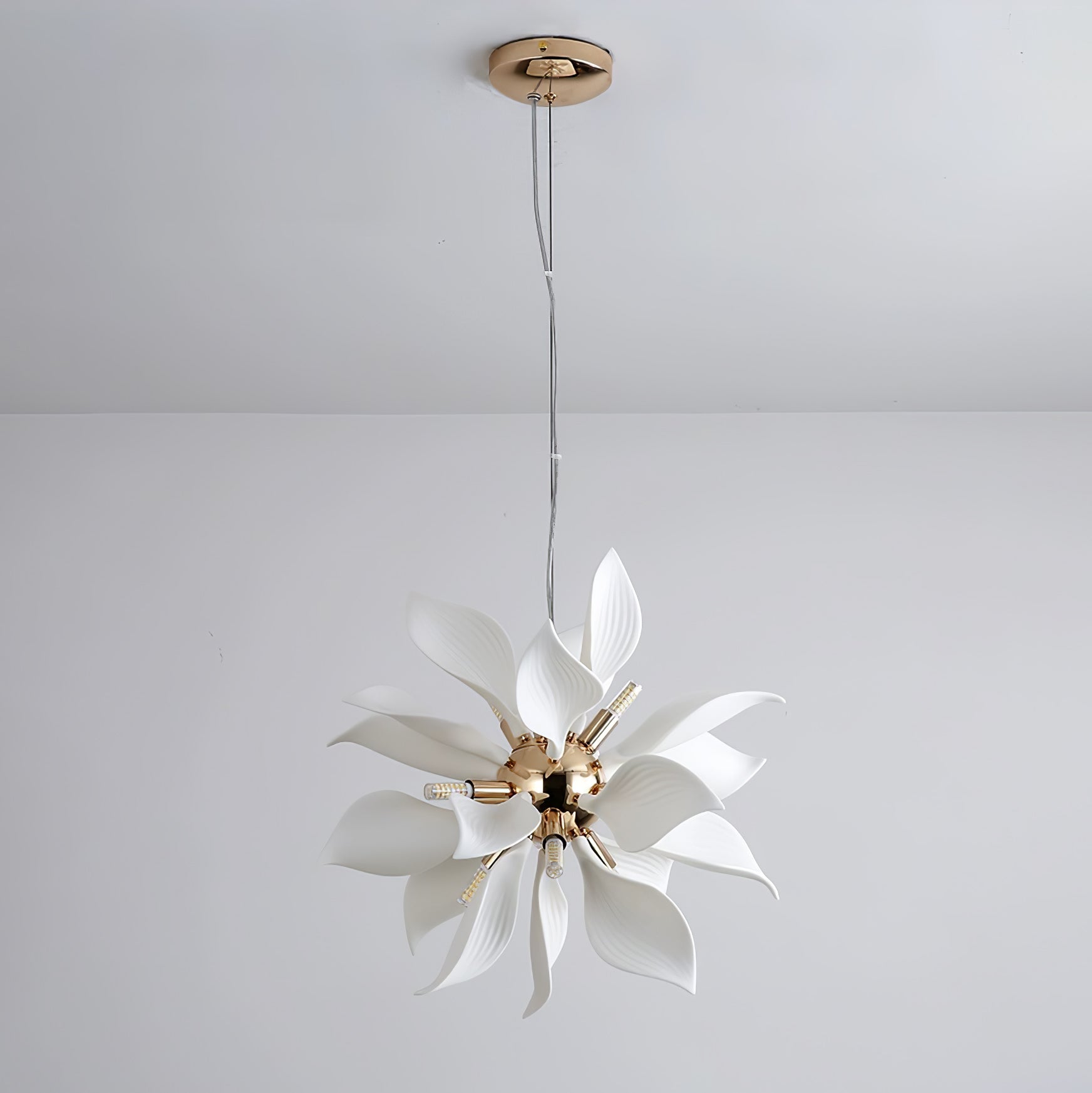 Avir Pendant Lamp Ceramic Petals Blooming-Neutral Decor
