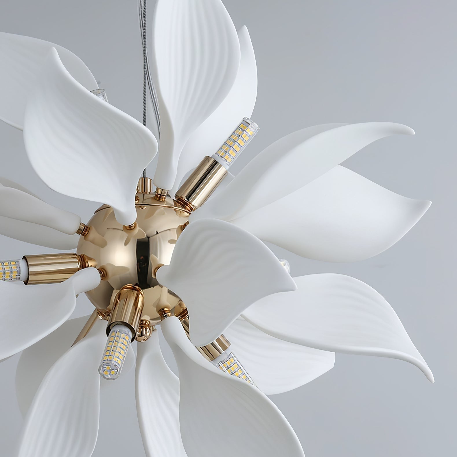 Avir Pendant Lamp Ceramic Petals Blooming-Neutral Decor