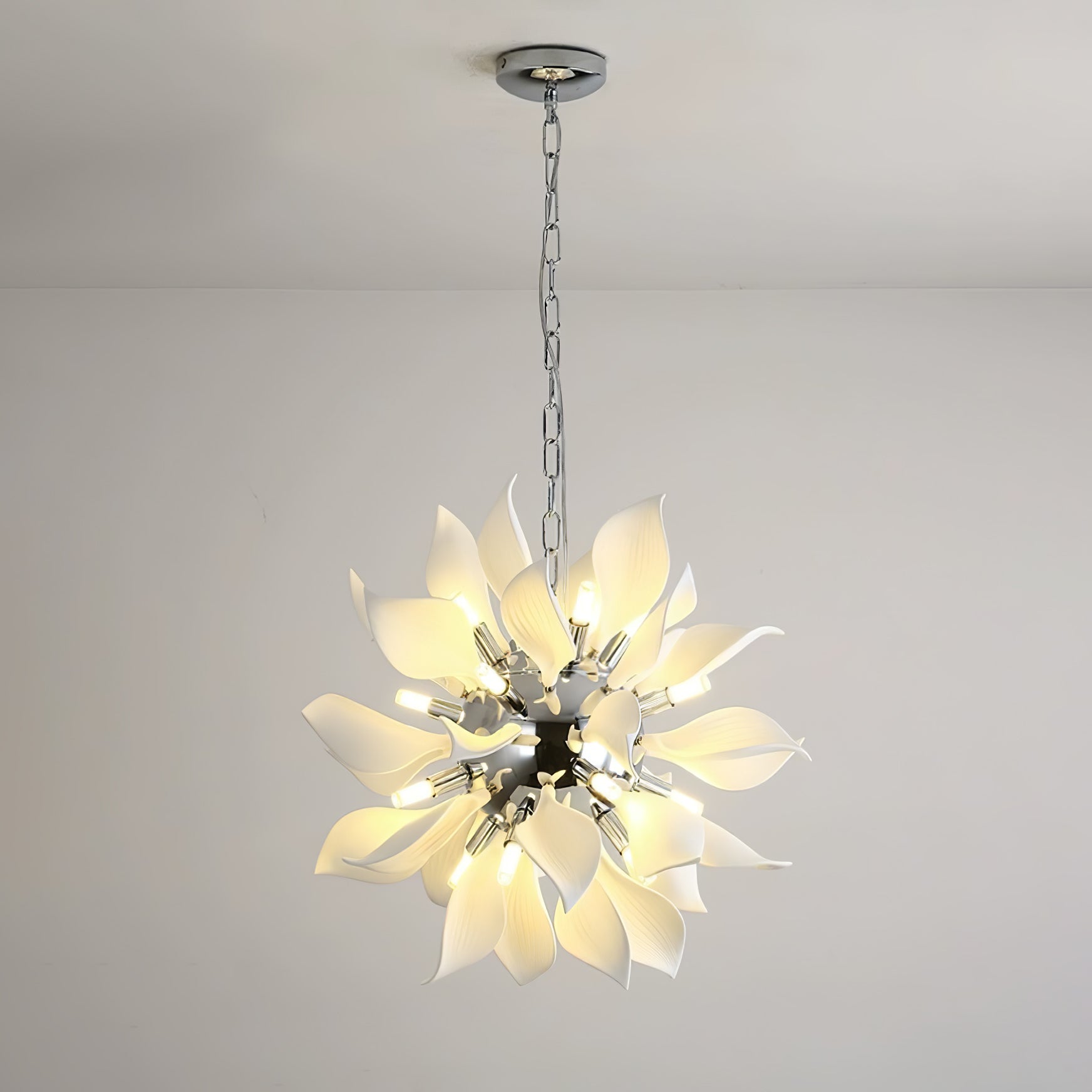Avir Pendant Lamp Ceramic Petals Blooming-Neutral Decor