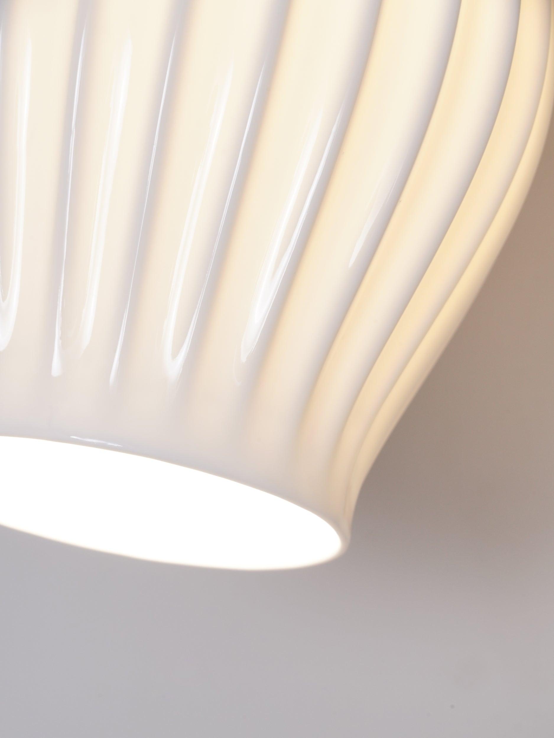 Zotalisra Modern Minimalist Ribbed Ceramic Wall light-Neutral Decor