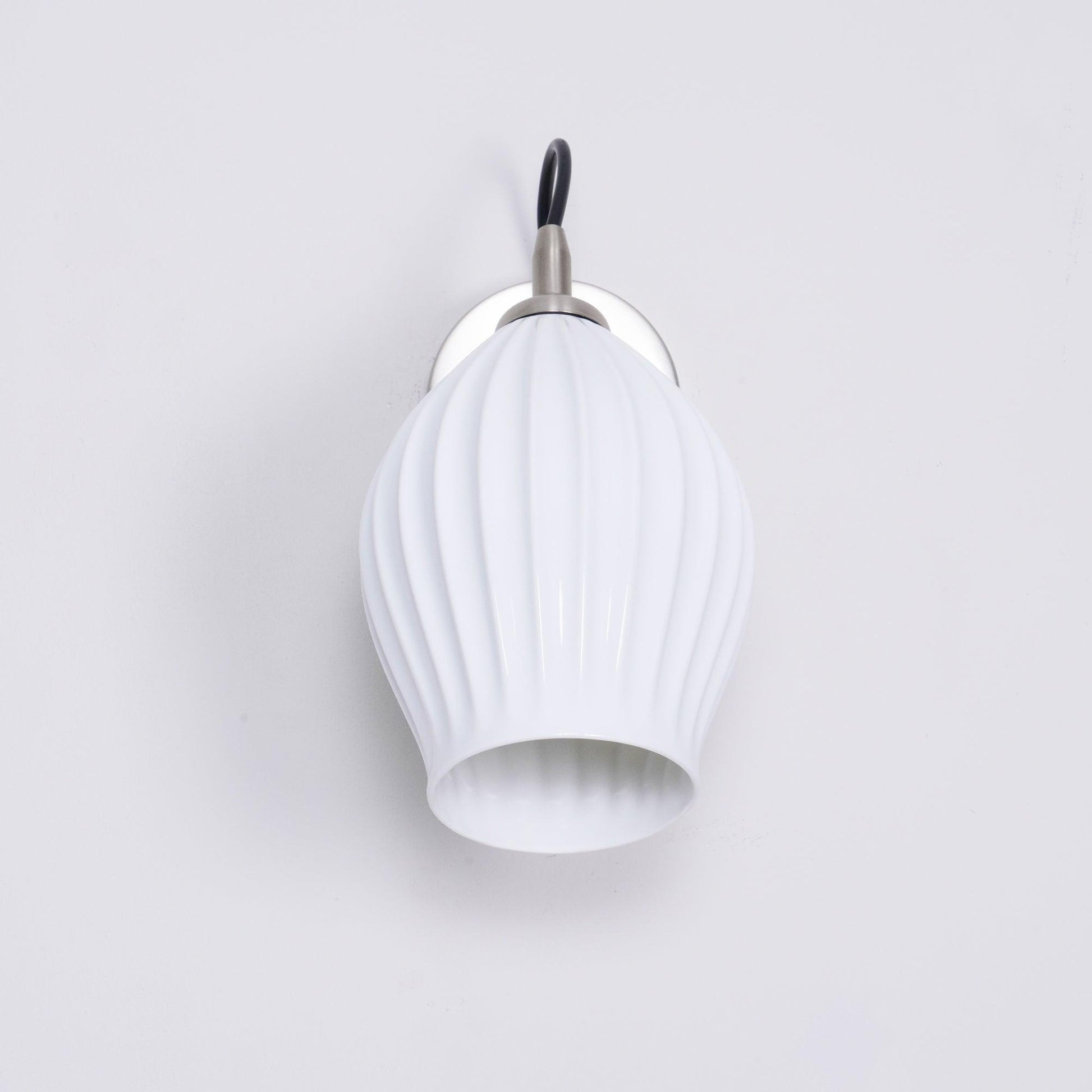 Zotalisra Modern Minimalist Ribbed Ceramic Wall light-Neutral Decor