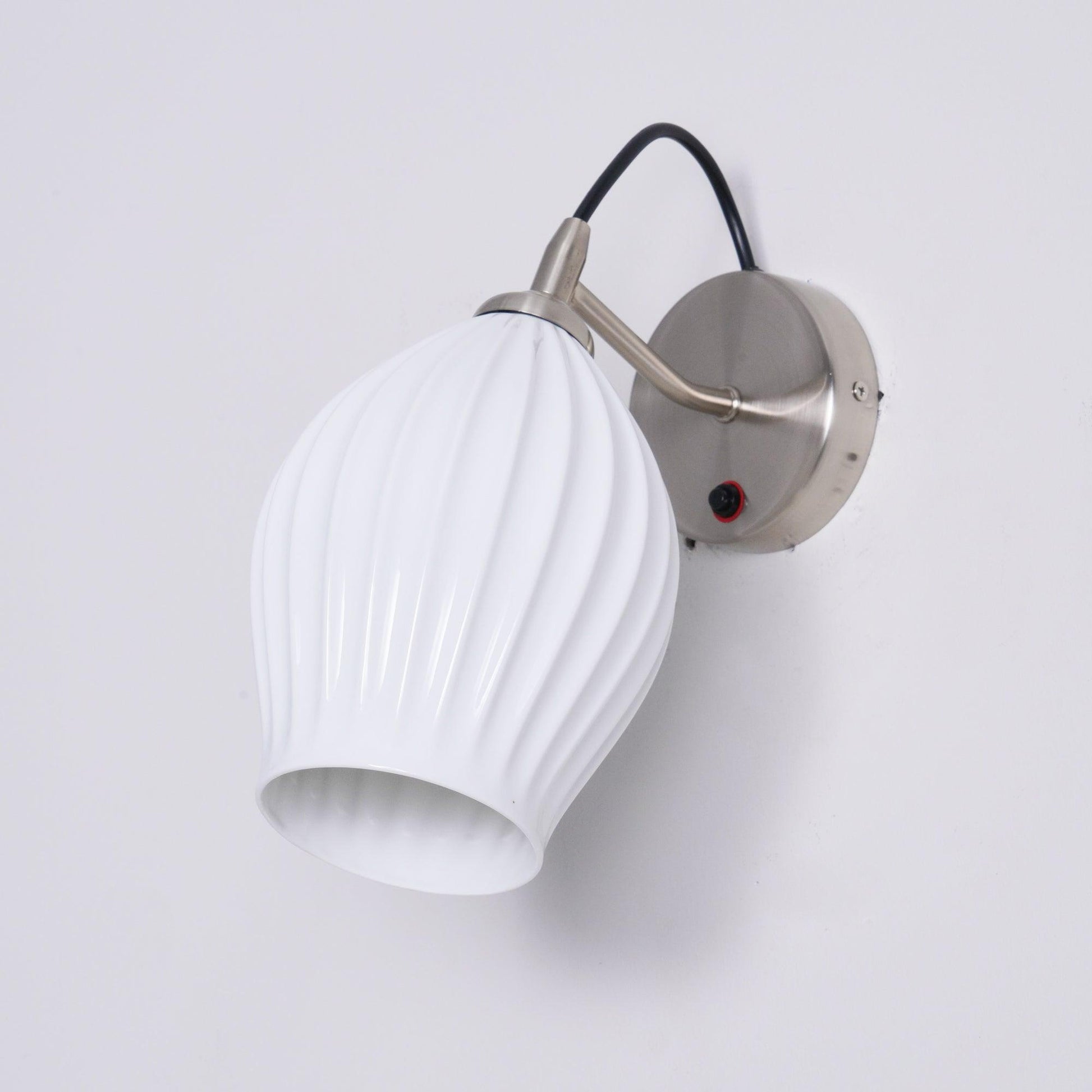 Zotalisra Modern Minimalist Ribbed Ceramic Wall light-Neutral Decor