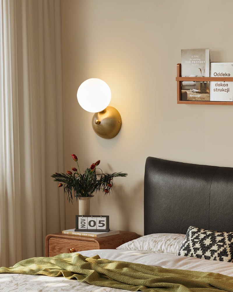 Ordoran Modern Minimalist Glass Wall Lamp-Neutral Decor