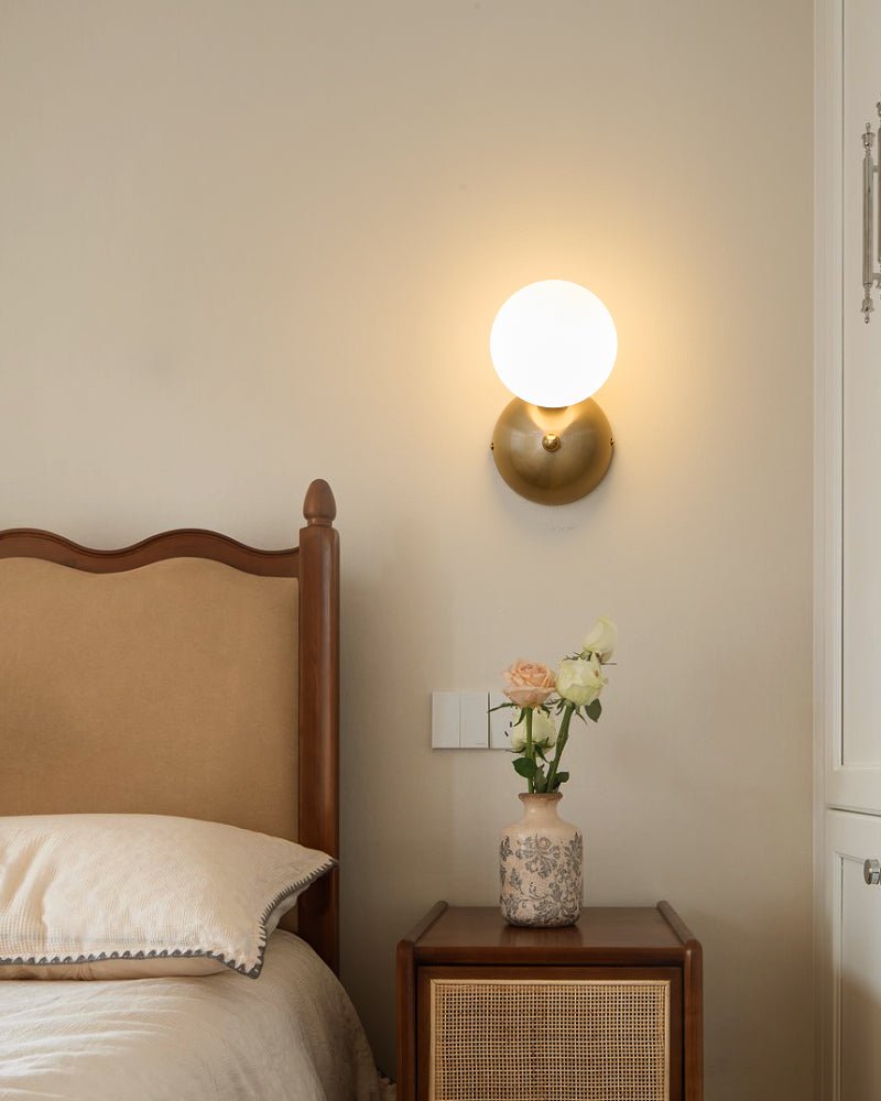 Ordoran Modern Minimalist Glass Wall Lamp-Neutral Decor