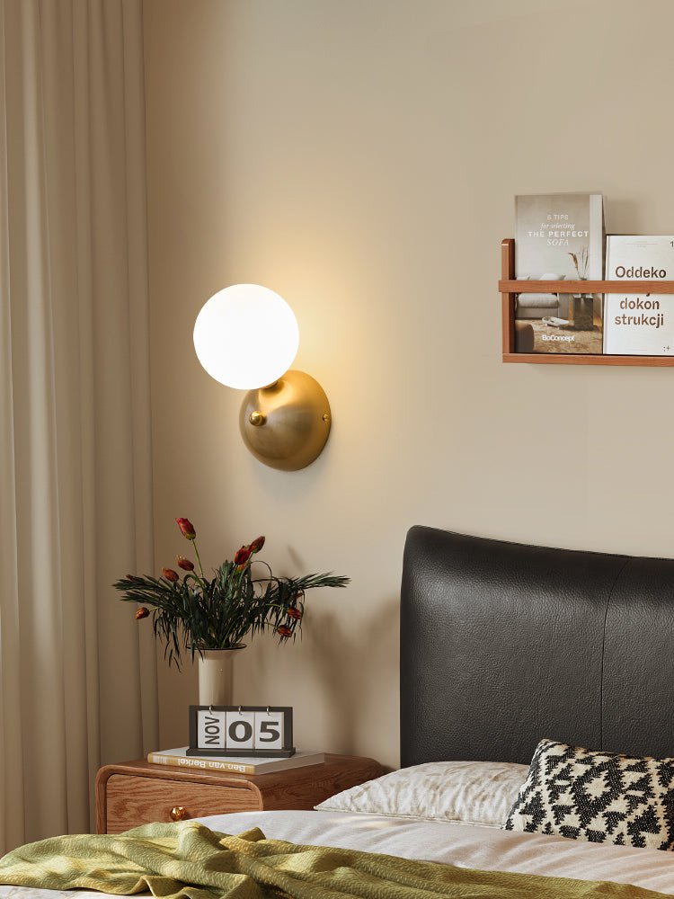 Ordoran Modern Minimalist Glass Wall Lamp-Neutral Decor