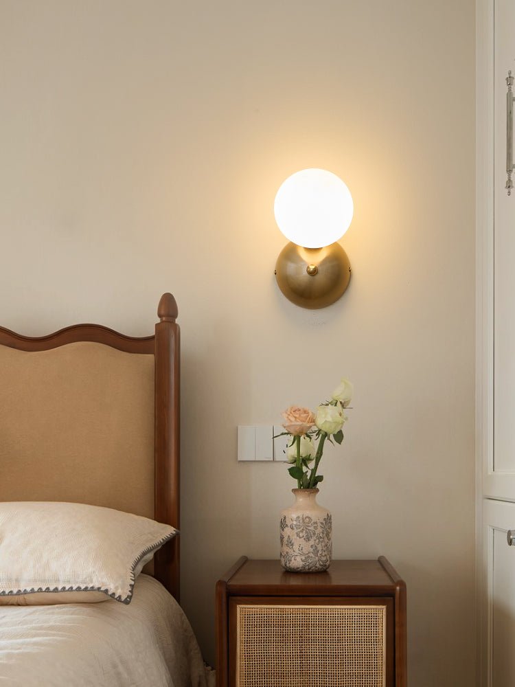 Ordoran Modern Minimalist Glass Wall Lamp-Neutral Decor