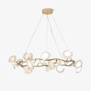 Covlen Chandelier Blossom Branch Elegant-Neutral Decor