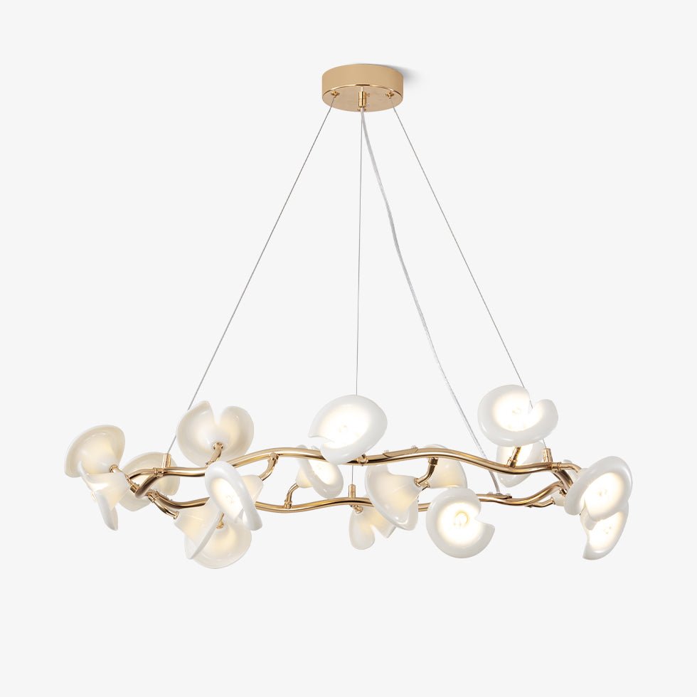 Covlen Chandelier Blossom Branch Elegant-Neutral Decor