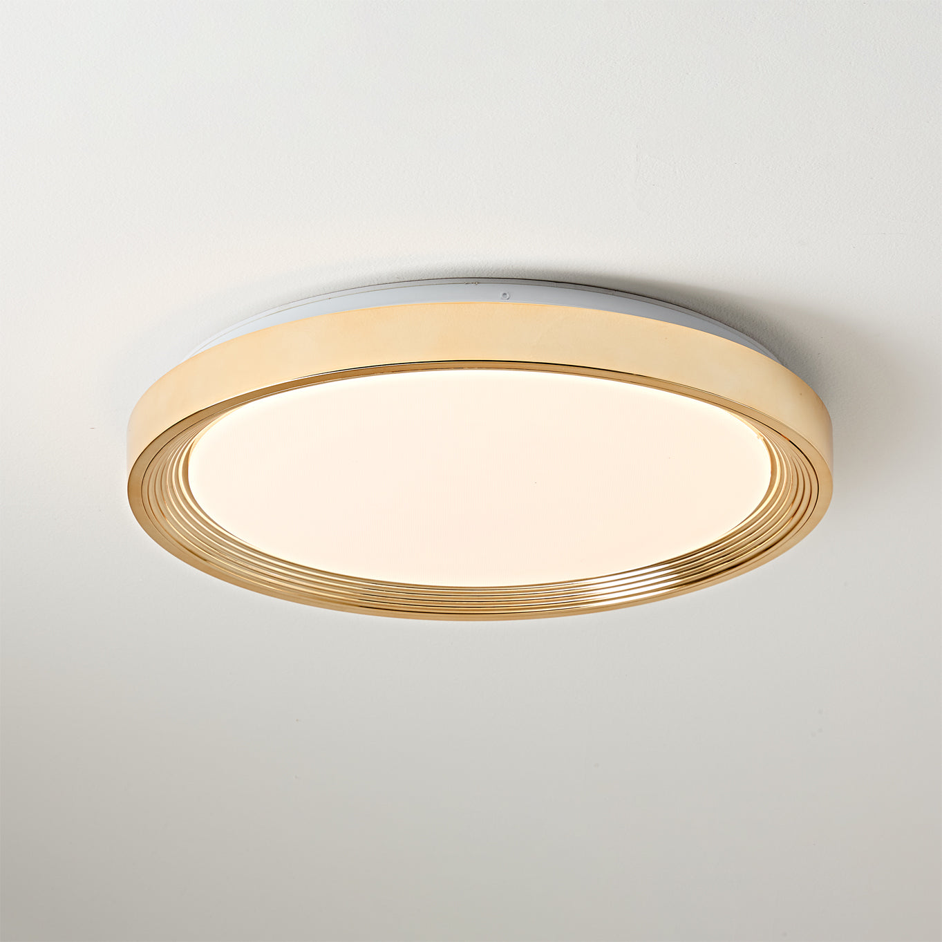 Detailed shot of the integrated LED light source within the fixture.