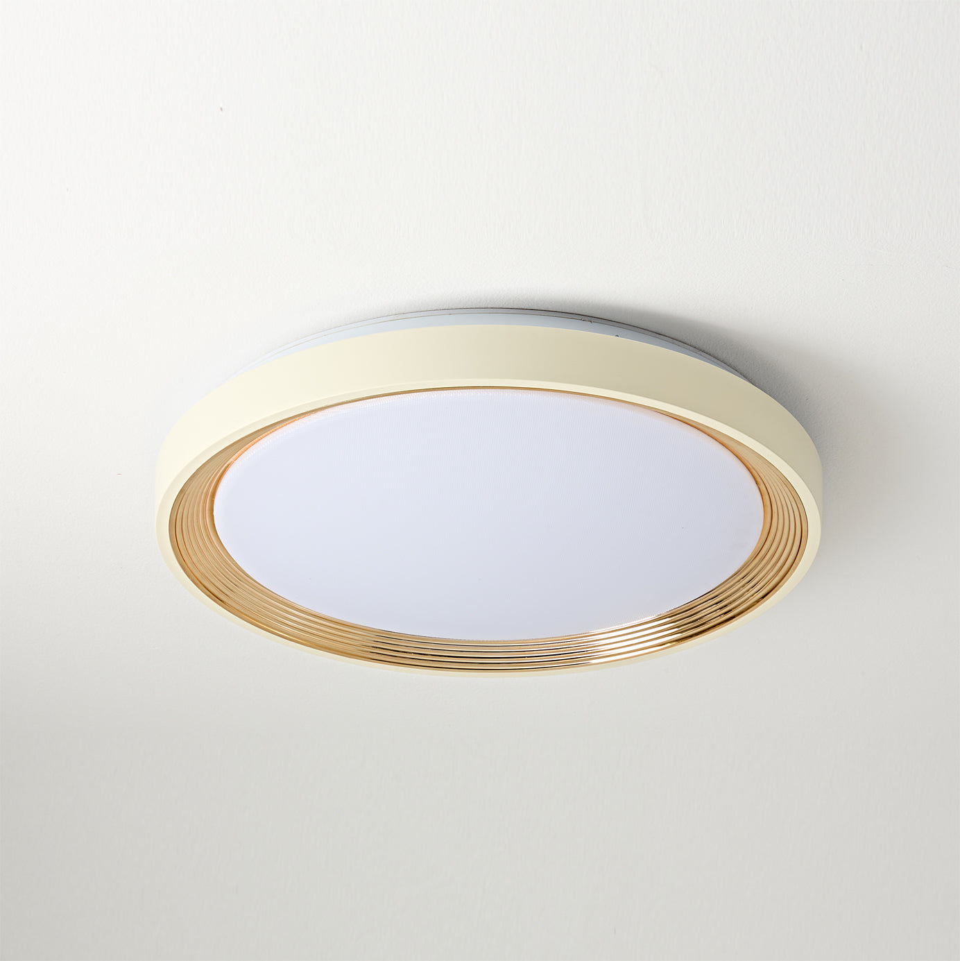 Walnut Cerova Ceiling Light above a dining table.