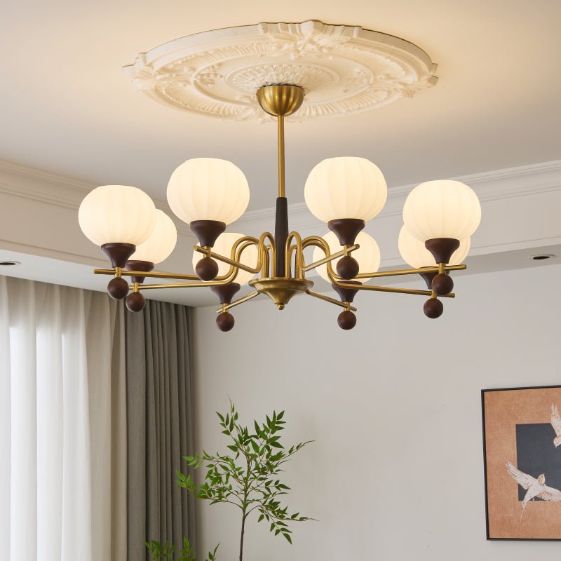 Anorionis Traditional Premium Wood Chandelier-Neutral Decor